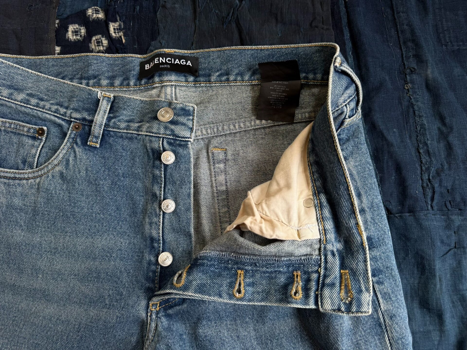 Balenciaga Distressed Vintage Jeans — back