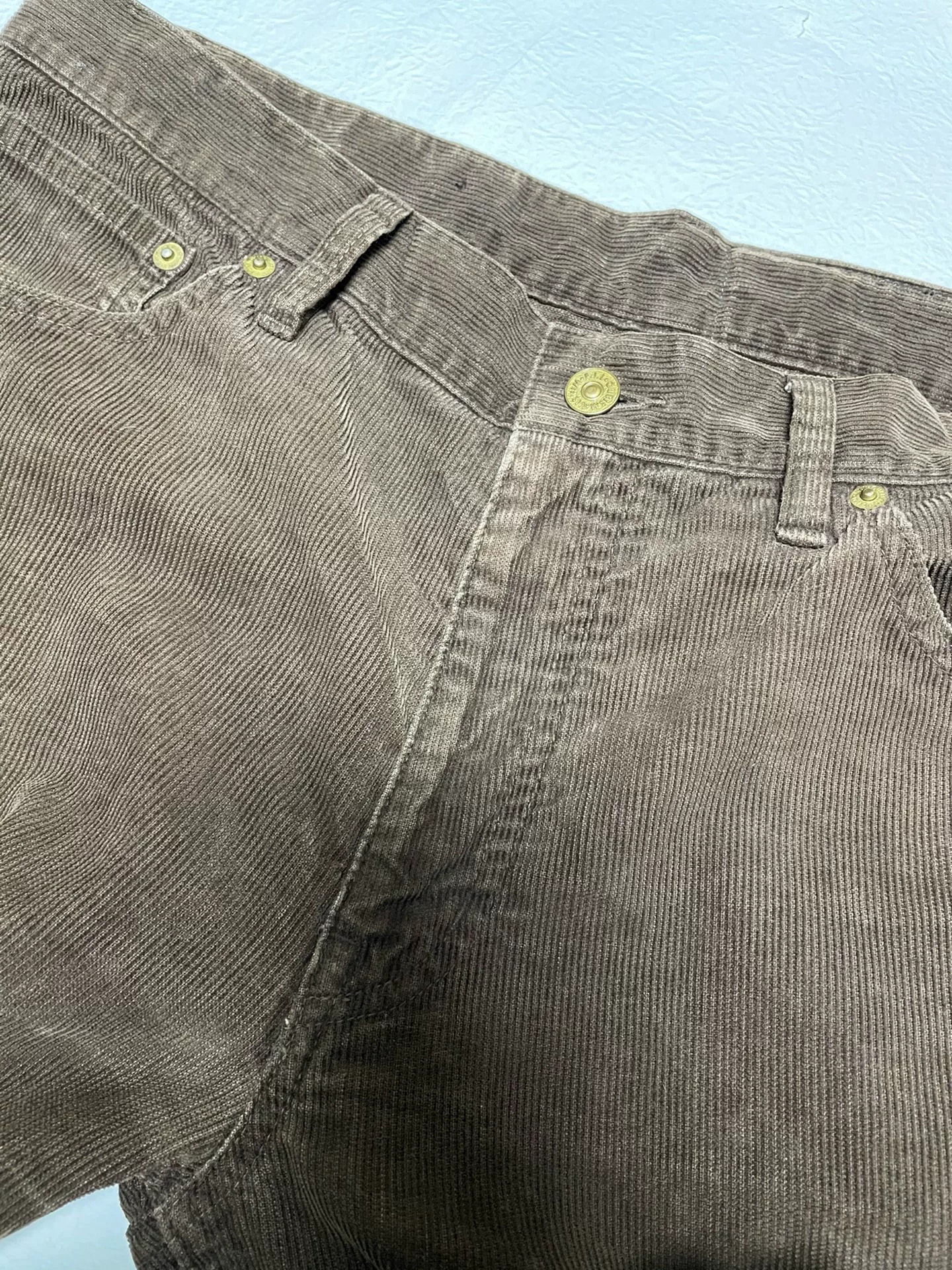 VISVIM N.D Natural Dye Corduroy Pants — label