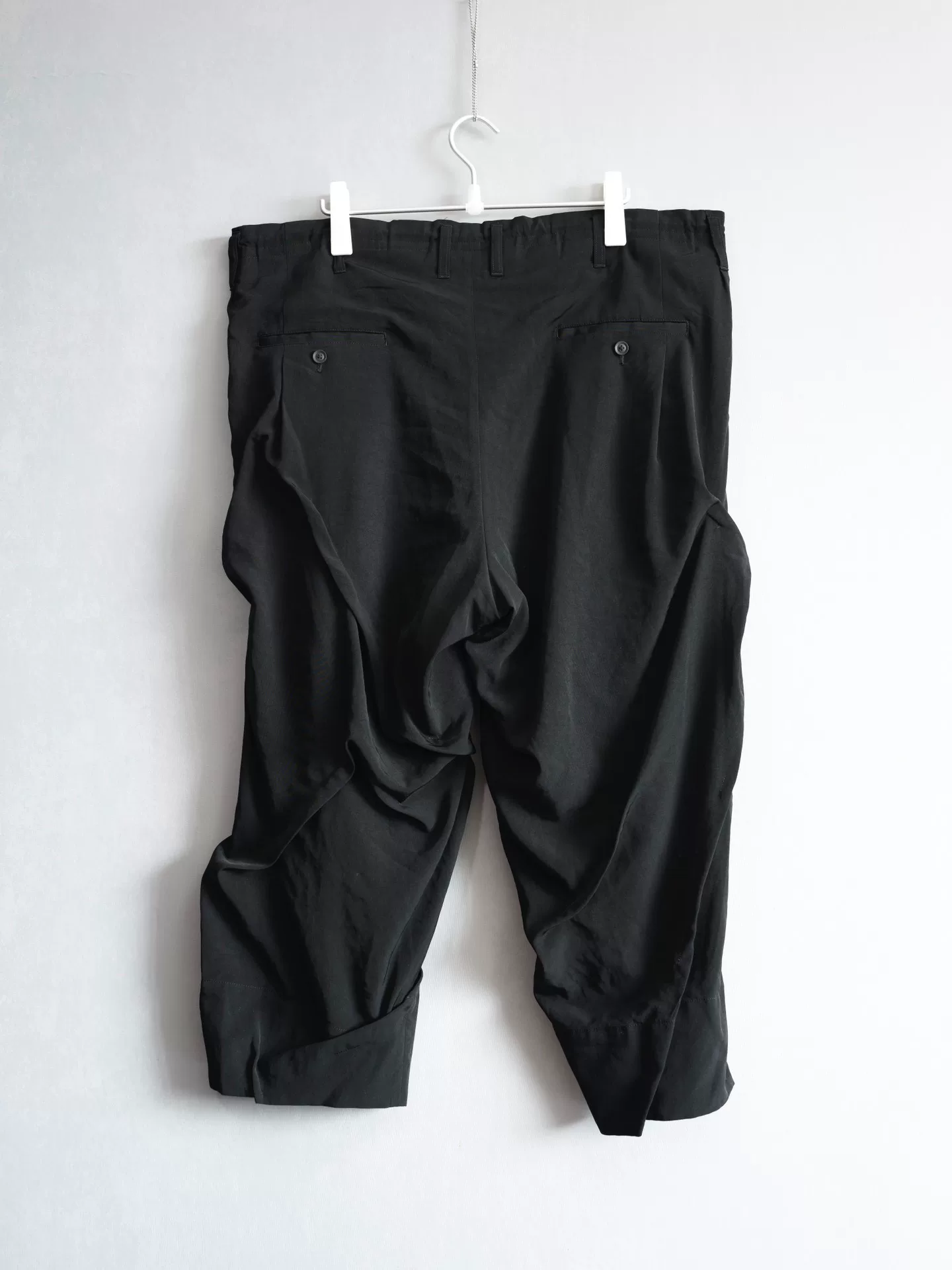 Yohji Yamamoto 24SS Irregular Pleated Pants — front