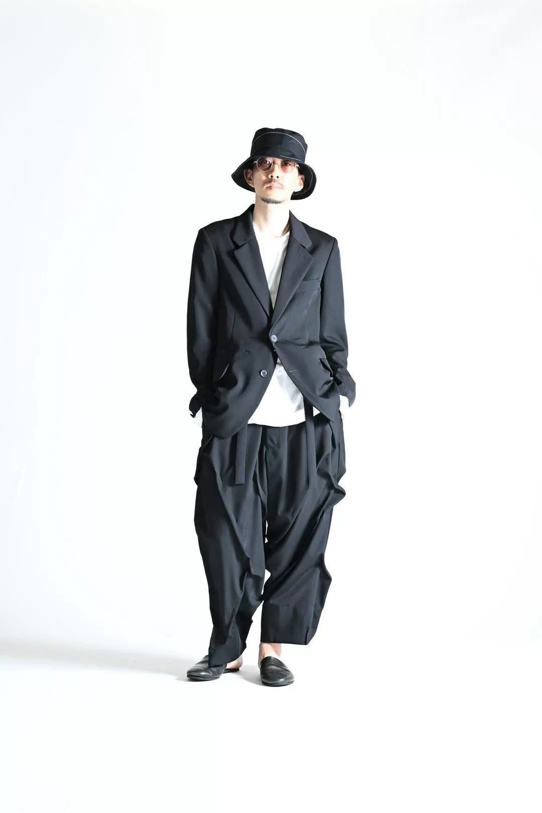 Yohji Yamamoto 24SS Irregular Pleated Pants — back