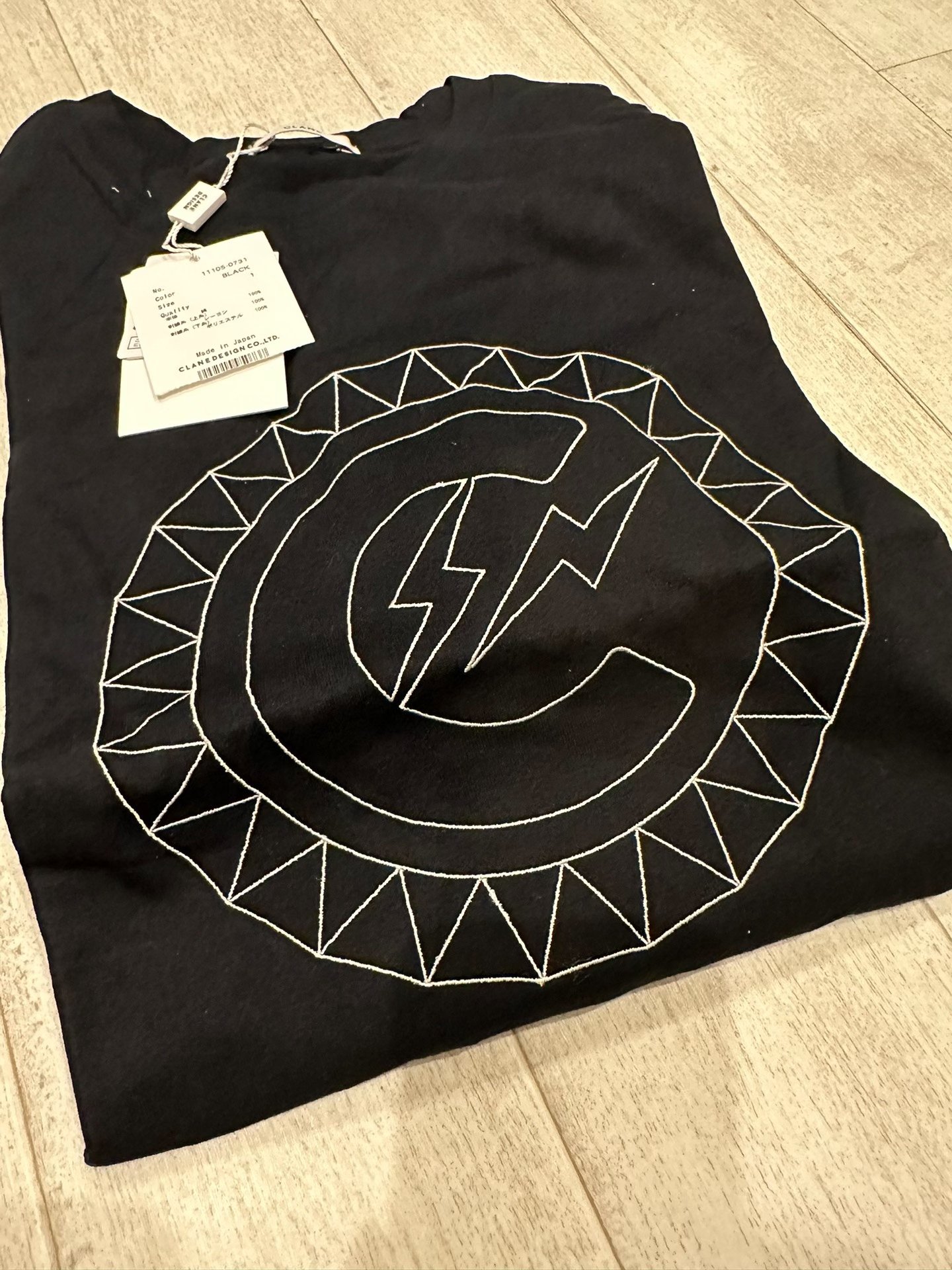 CLANE x fragment collaboration tee — front