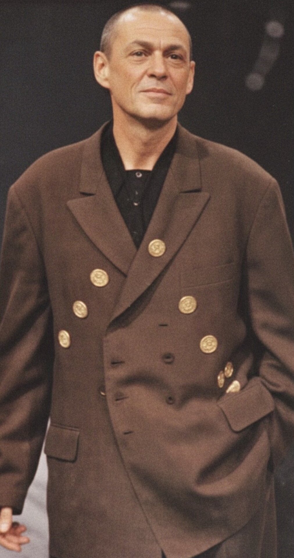 Yohji Yamamoto Coin Stamp Silk Tie — detail