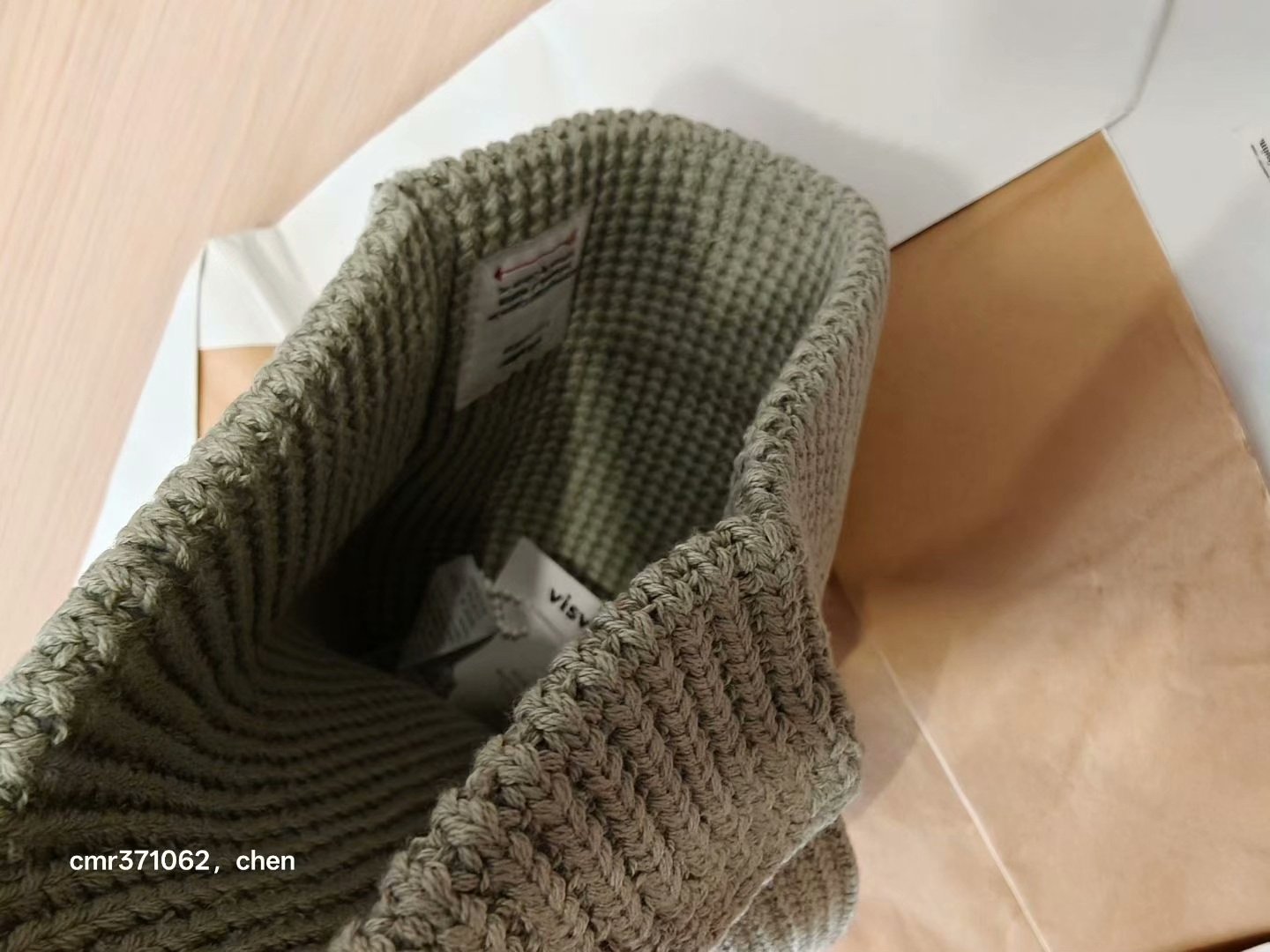 VISVIM 21SS Knit Beanie Cotton — label