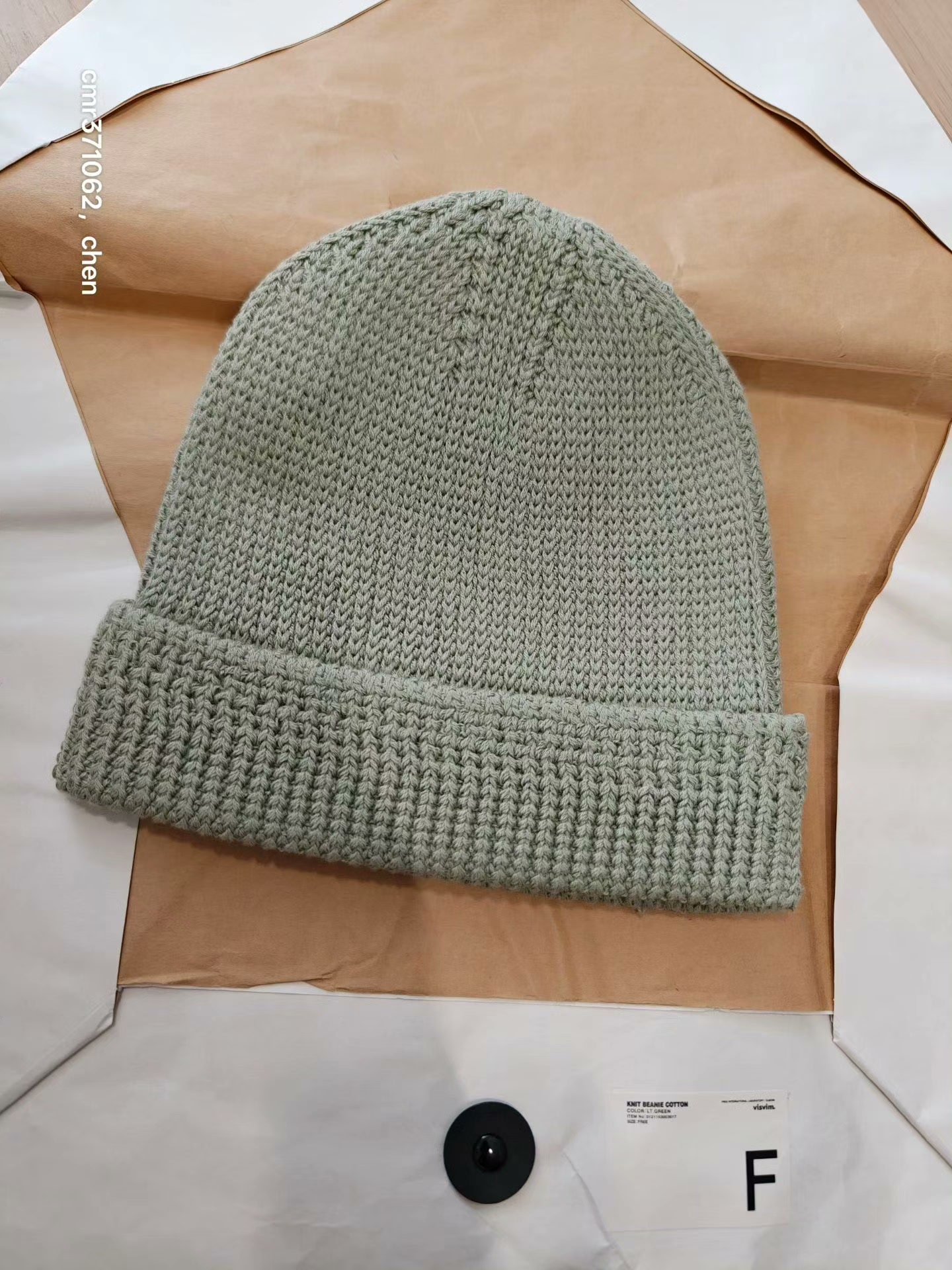 VISVIM 21SS Knit Beanie Cotton — back