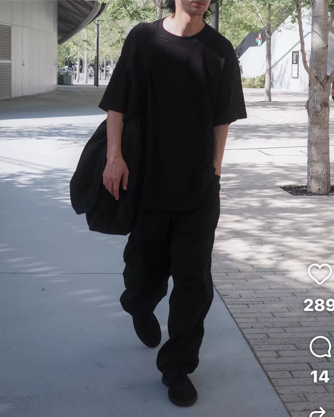 COMOLI Cotton Duck Tapered Pants — back