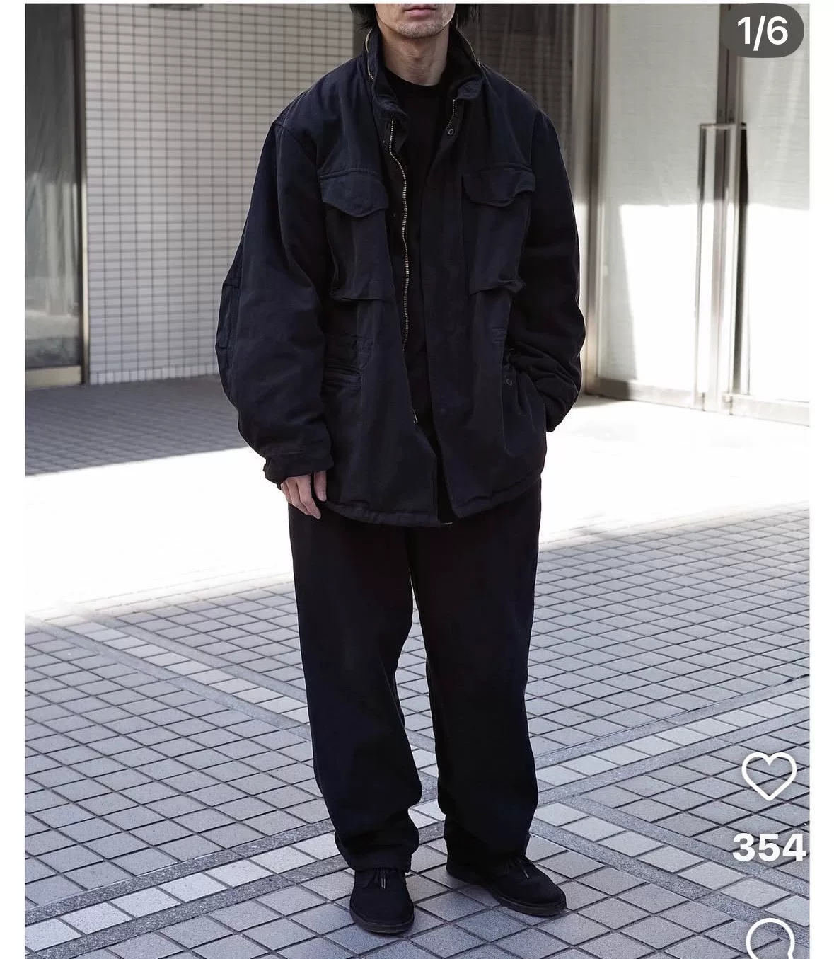 COMOLI Cotton Duck Tapered Pants