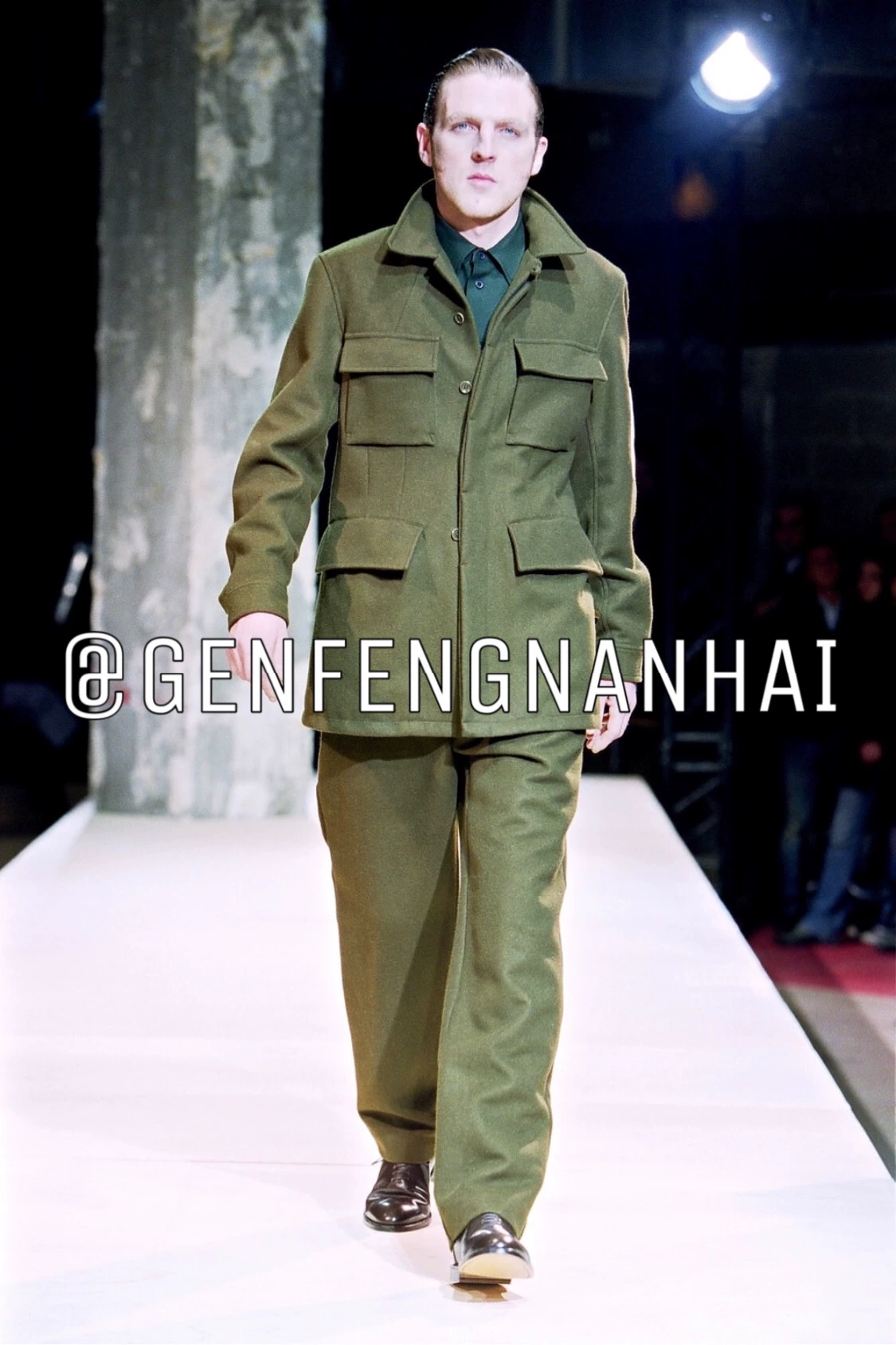 Yohji Yamamoto 03AW Mermaid Patch Jacket — back
