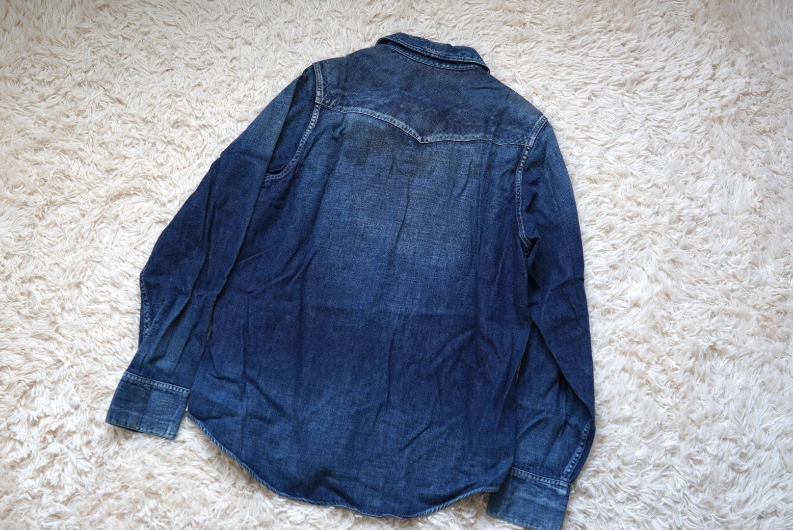 visvim Social Sculpture Denim Shirt — front