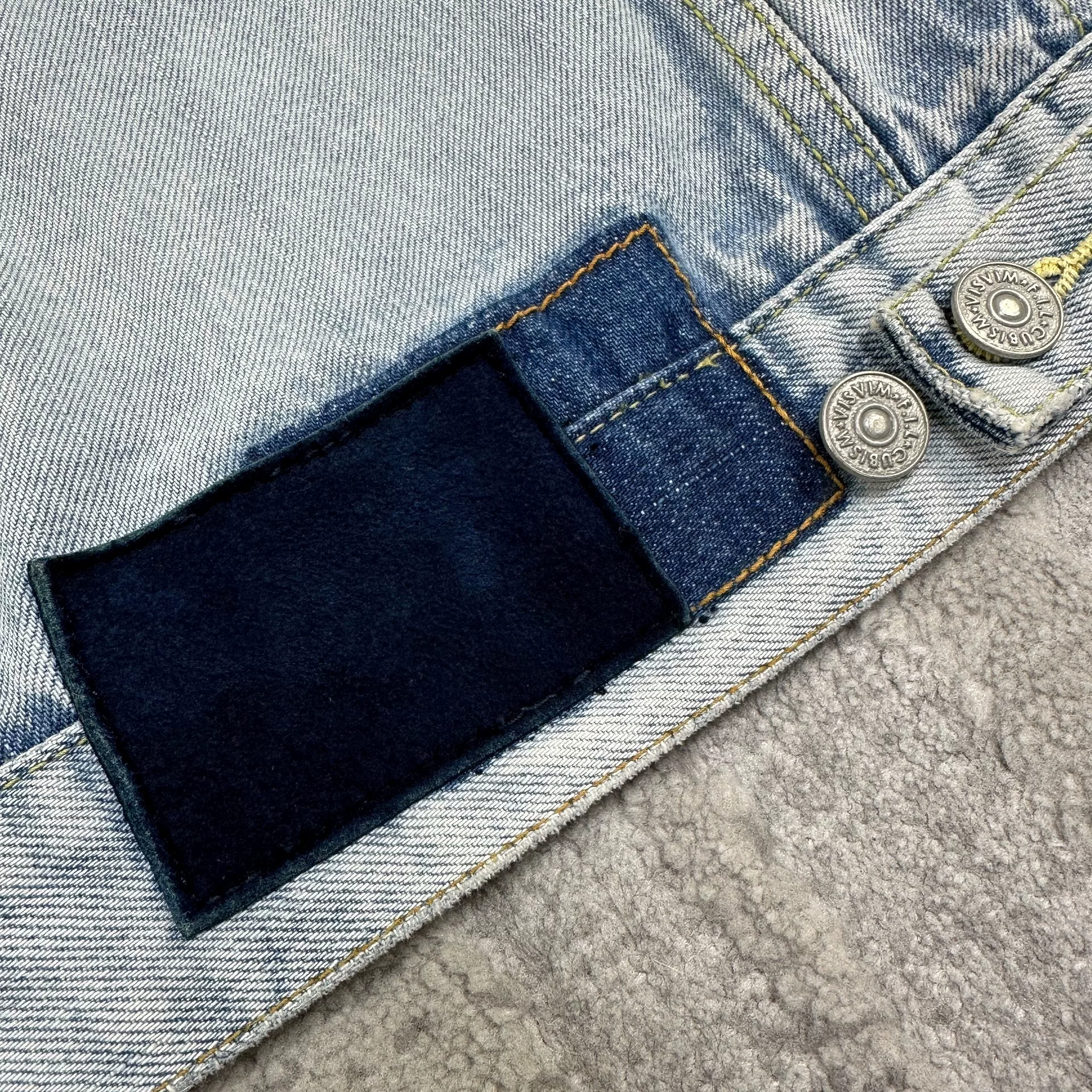 VISVIM 19SS DMGD-1004 Denim Jacket — label