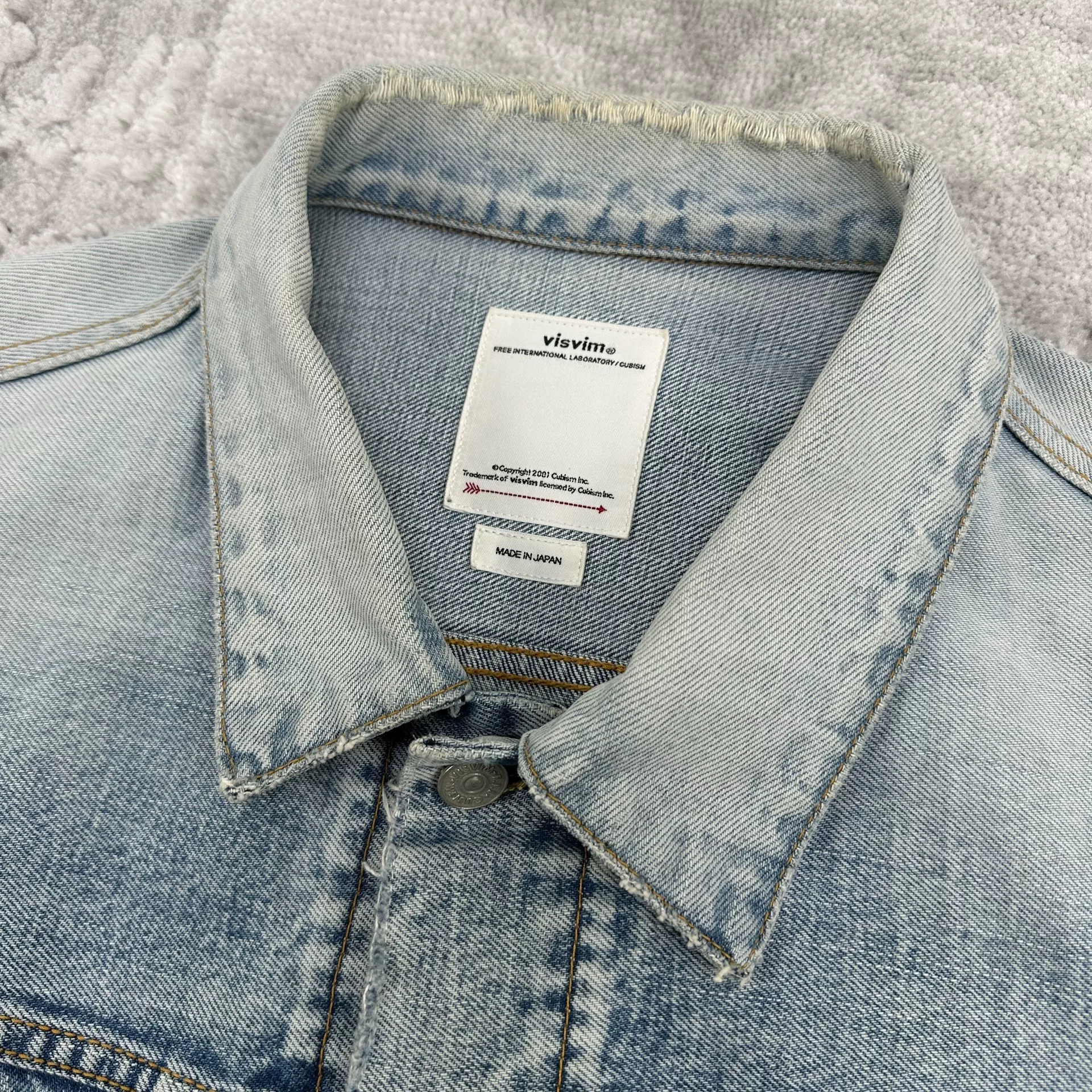 VISVIM 19SS DMGD-1004 Denim Jacket — detail