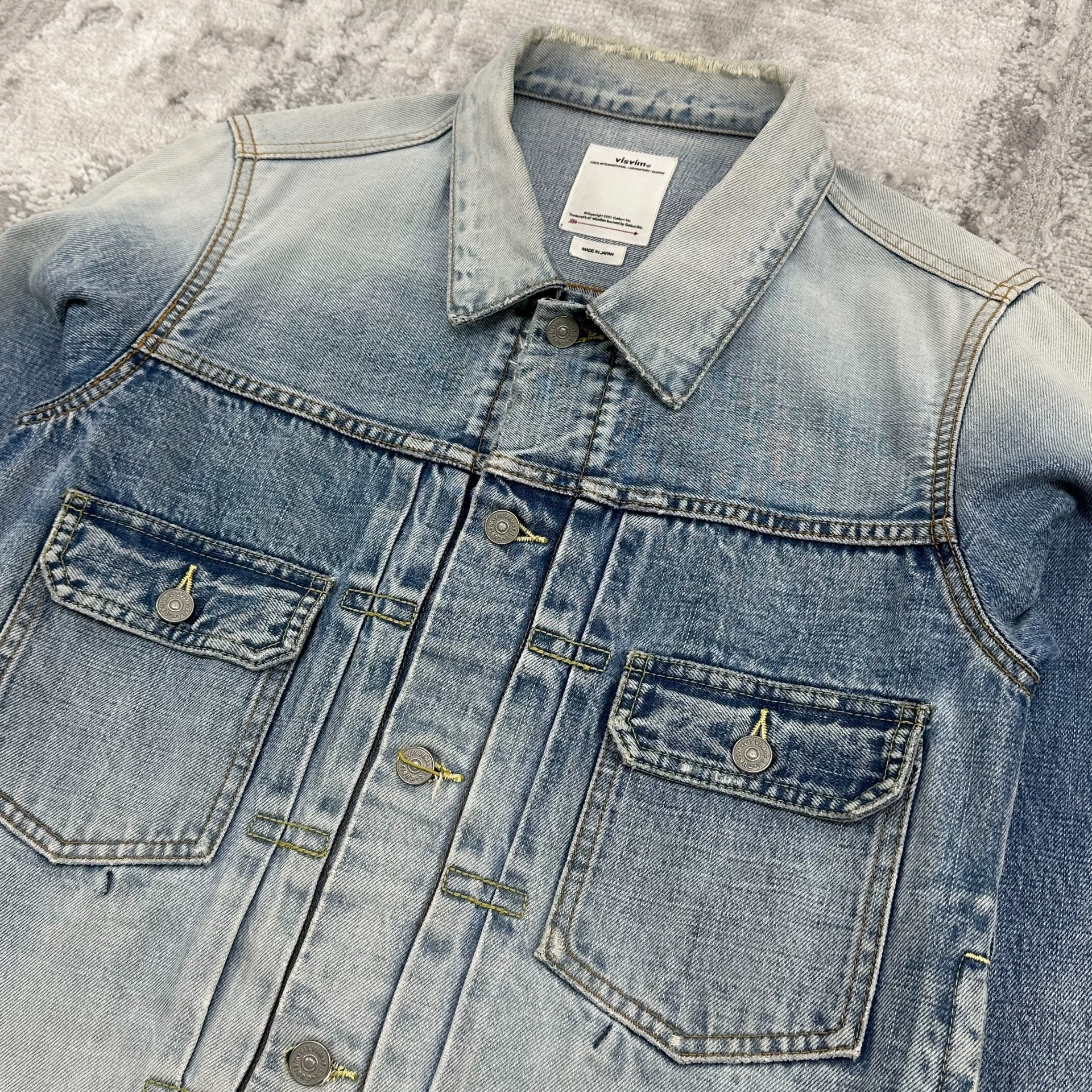 VISVIM 19SS DMGD-1004 Denim Jacket — front