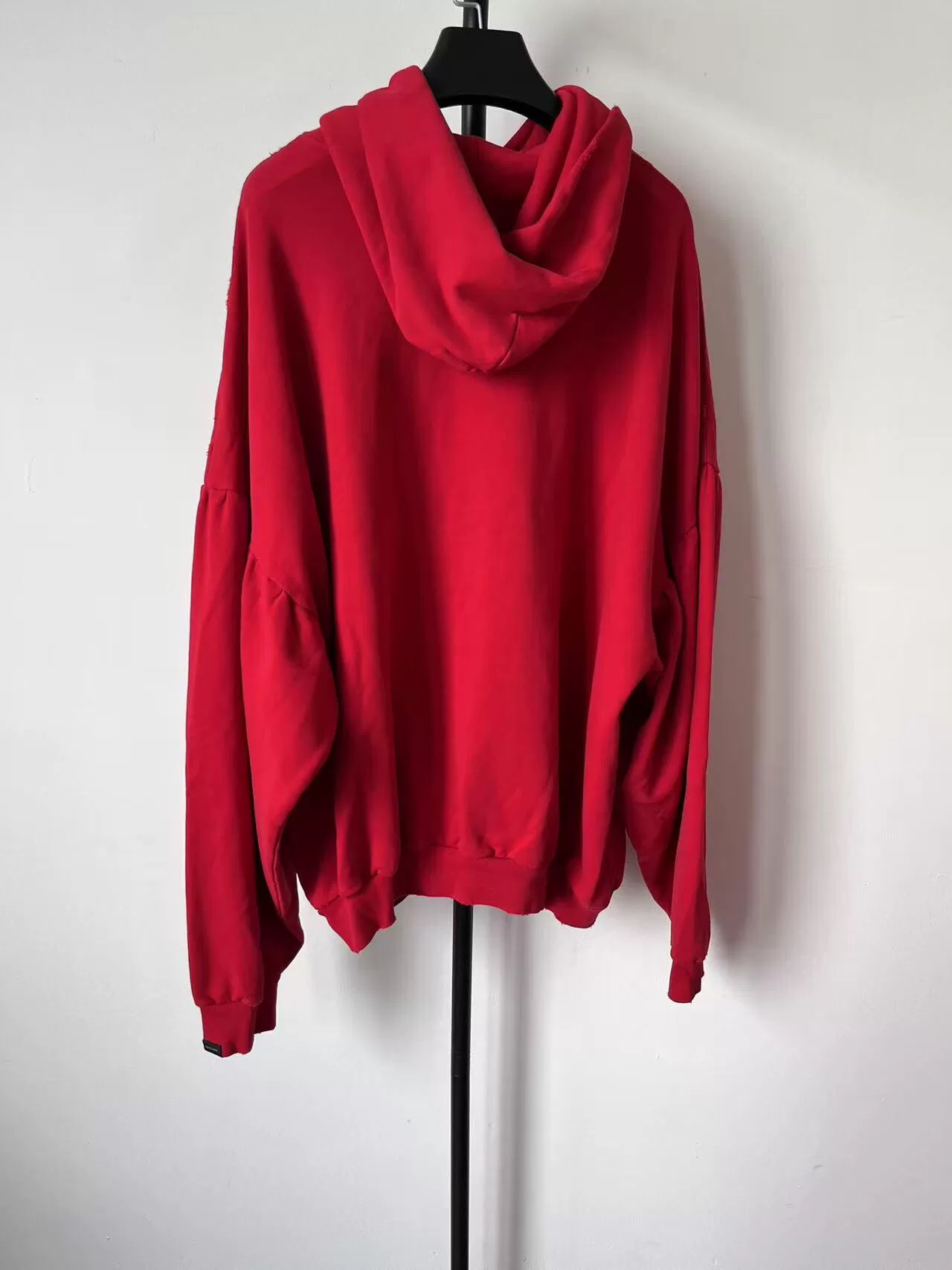 Balenciaga Women's 'GERMANY KISSES' Red Hoodie — front