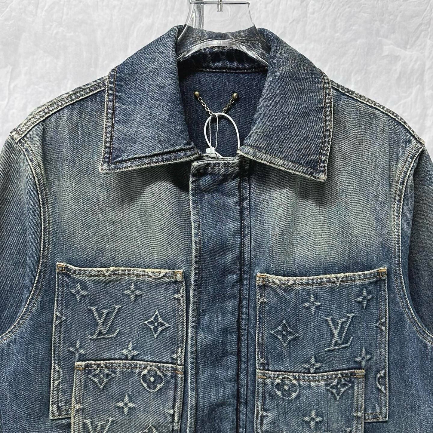 Louis Vuitton Logging Relief Denim Jacket — front