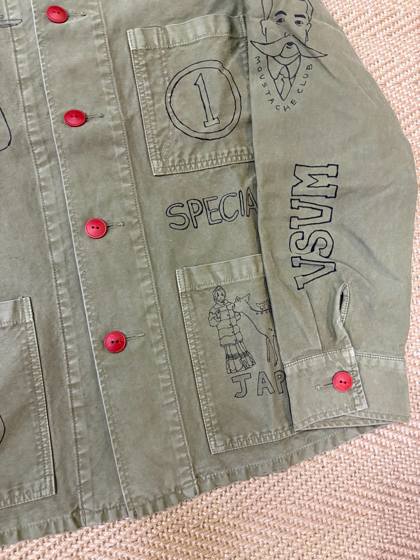 Visvim Travail Coverall Sketches FIL Limited — back