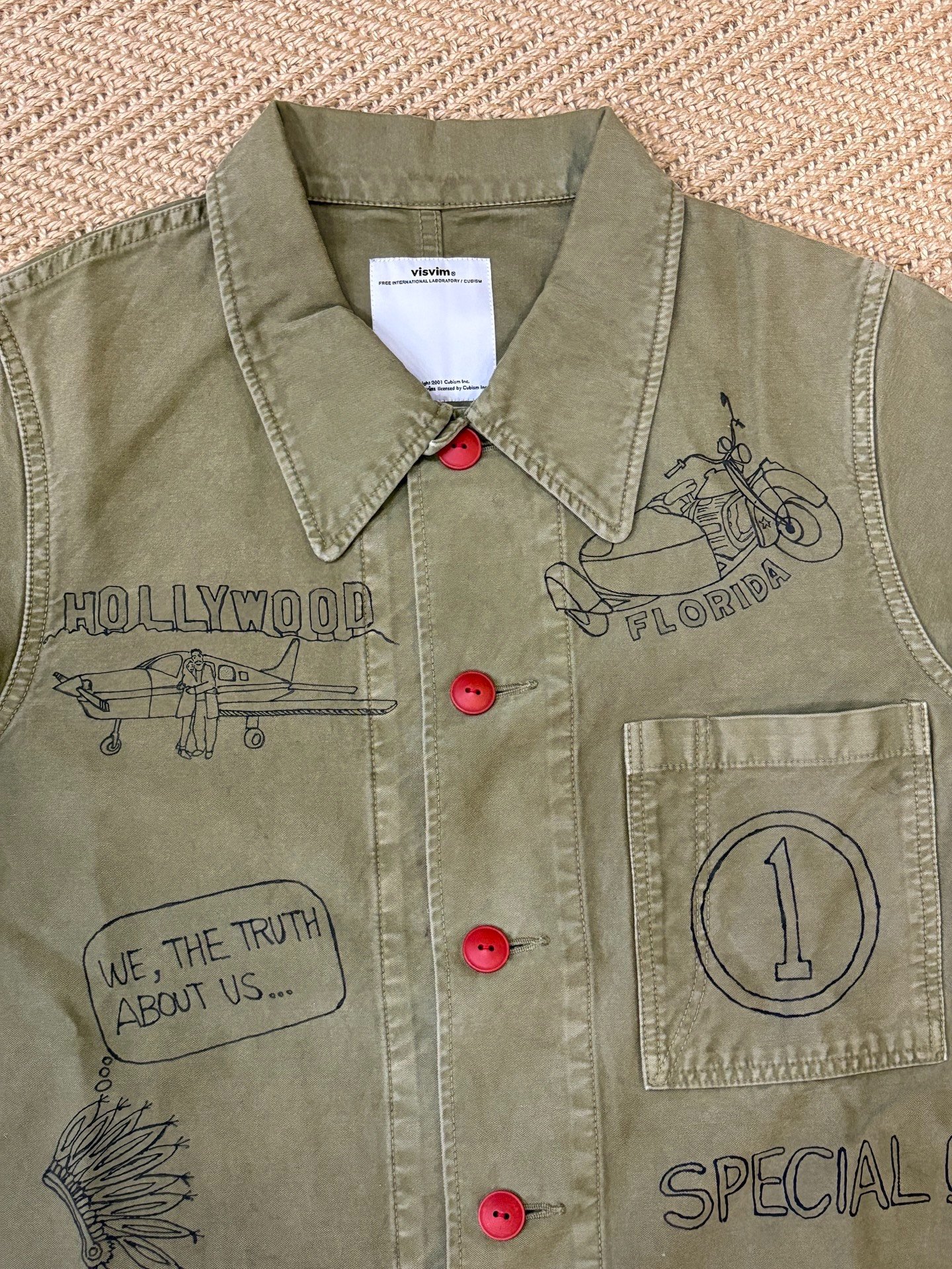 Visvim Travail Coverall Sketches FIL Limited — front