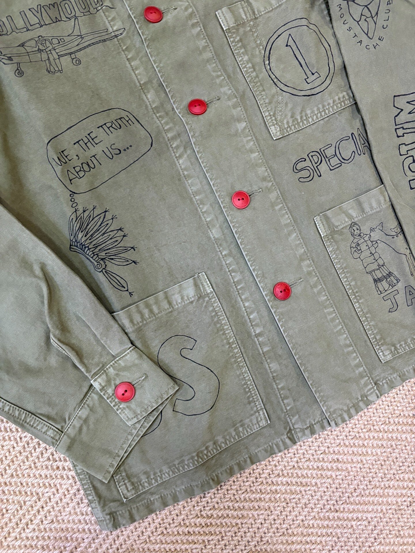 Visvim Travail Coverall Sketches FIL Limited — detail