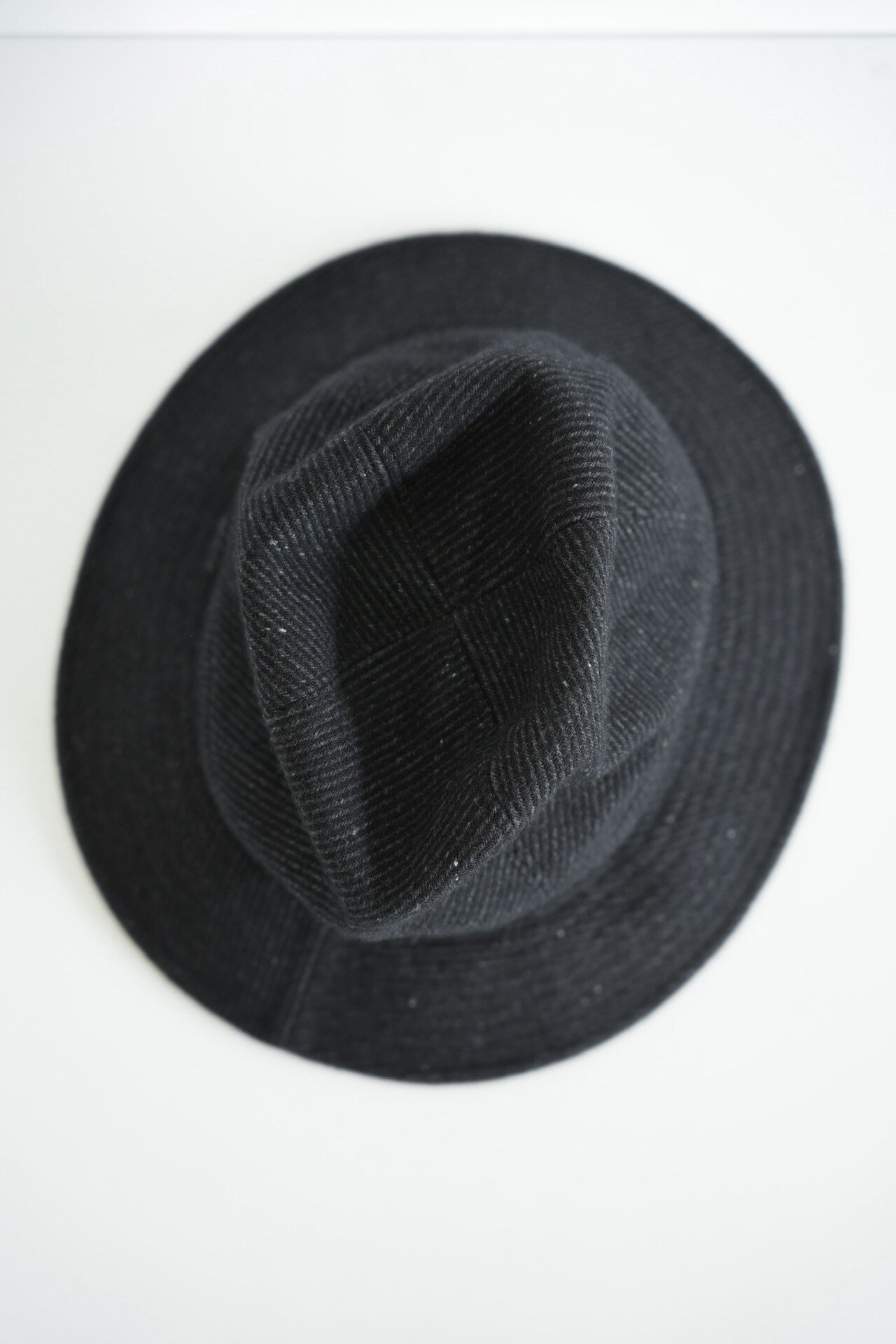Yohji Yamamoto 15AW Tweed Wool Fedora — label