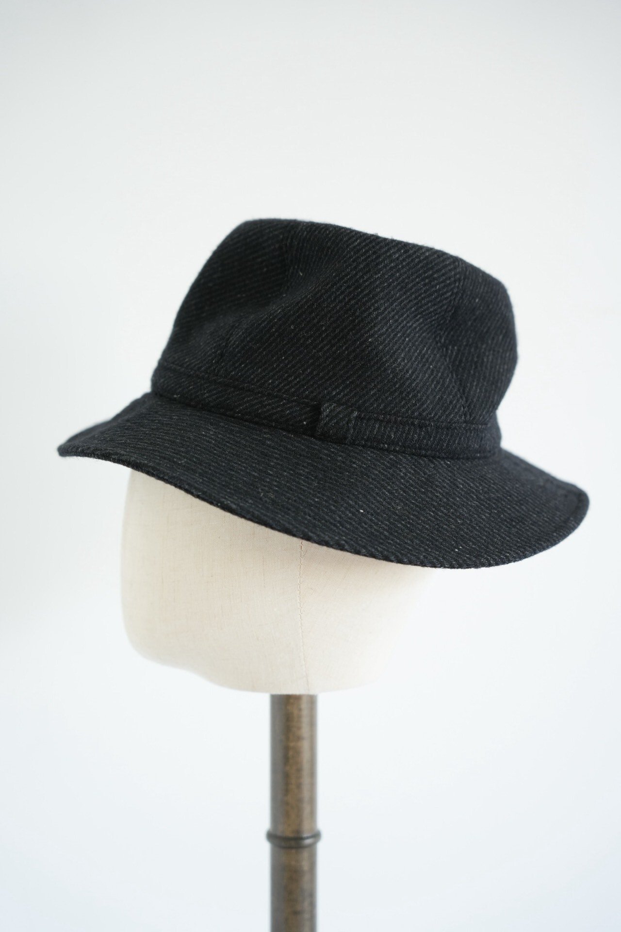Yohji Yamamoto 15AW Tweed Wool Fedora — detail