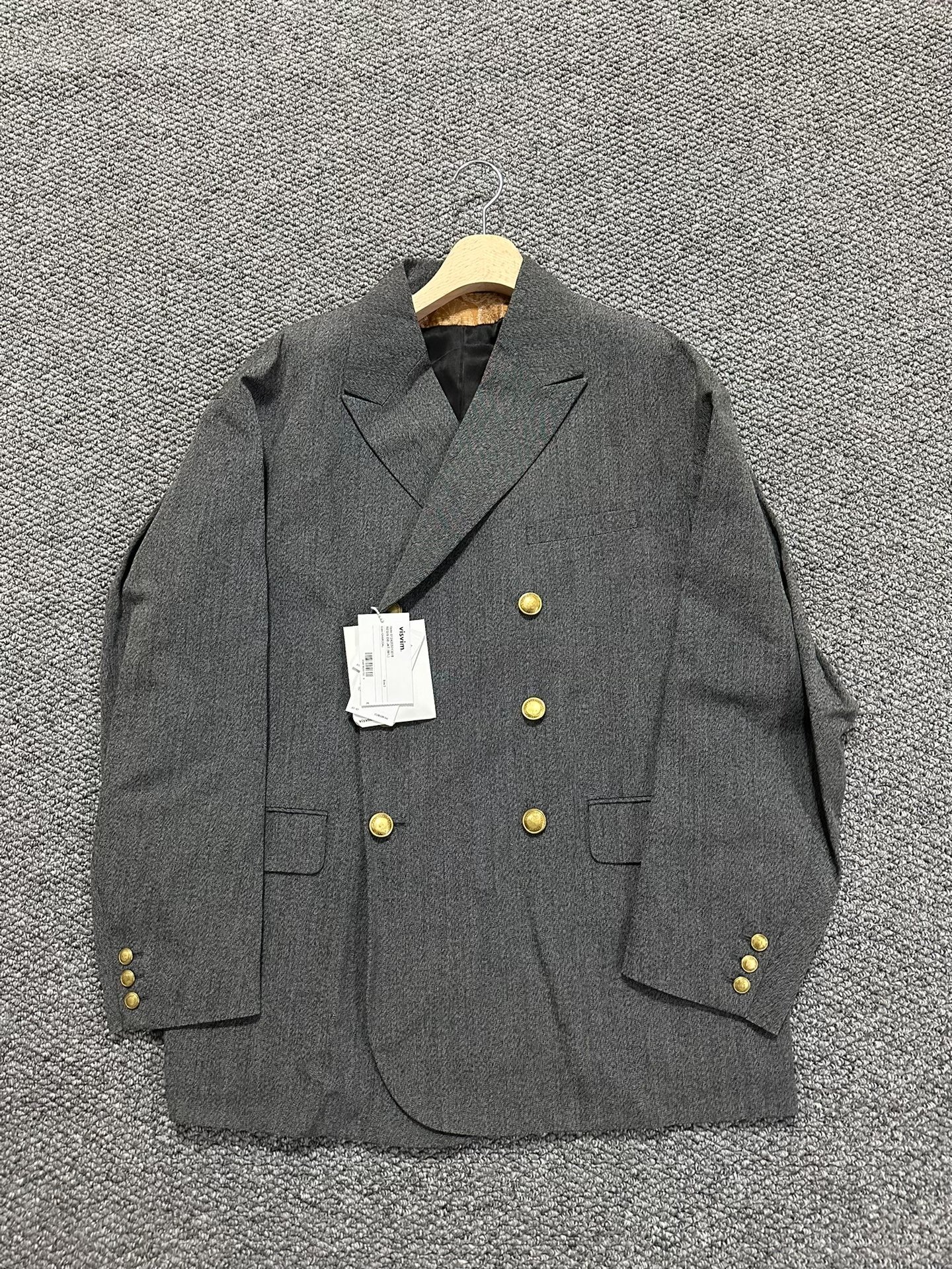 VISVIM 24AW Gray Double-Breasted Jacket
