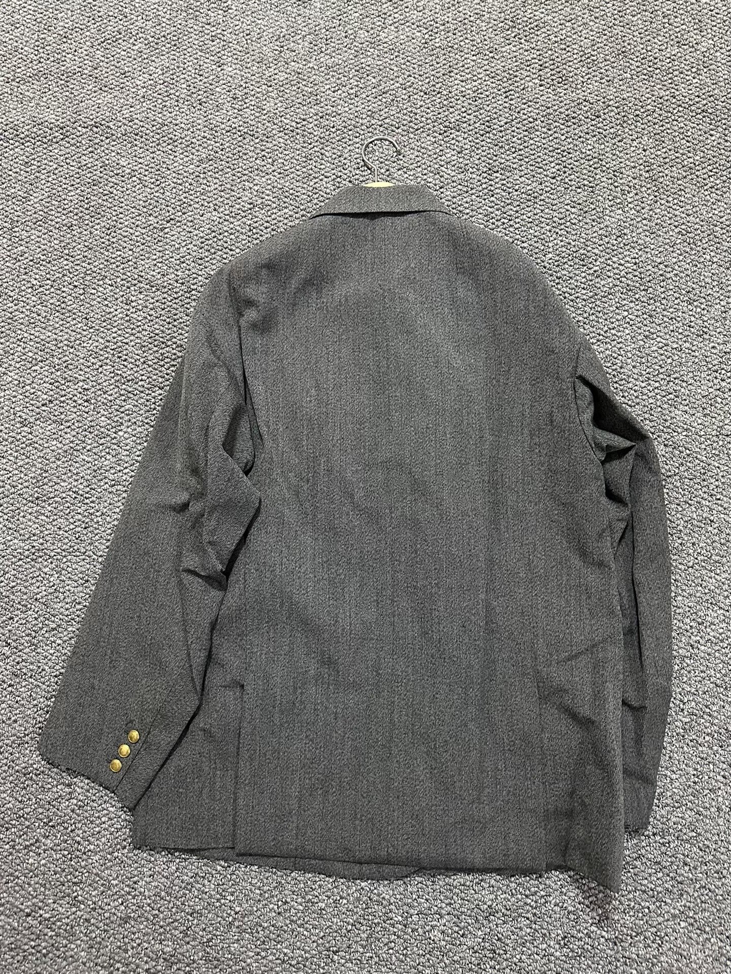 VISVIM 24AW Gray Double-Breasted Jacket — label