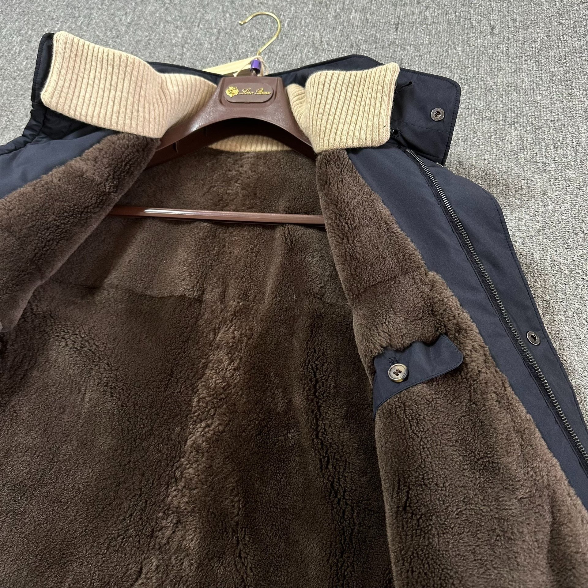 Loro Piana Traveller Cashmere Fur Coat — back