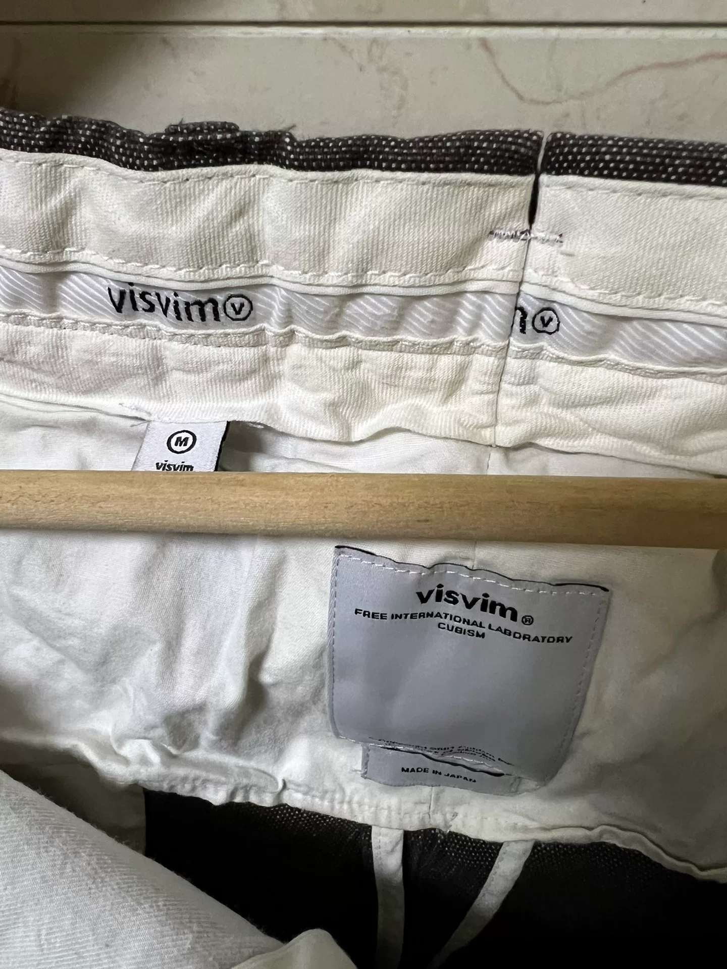 visvim High Water Cropped Slacks — detail