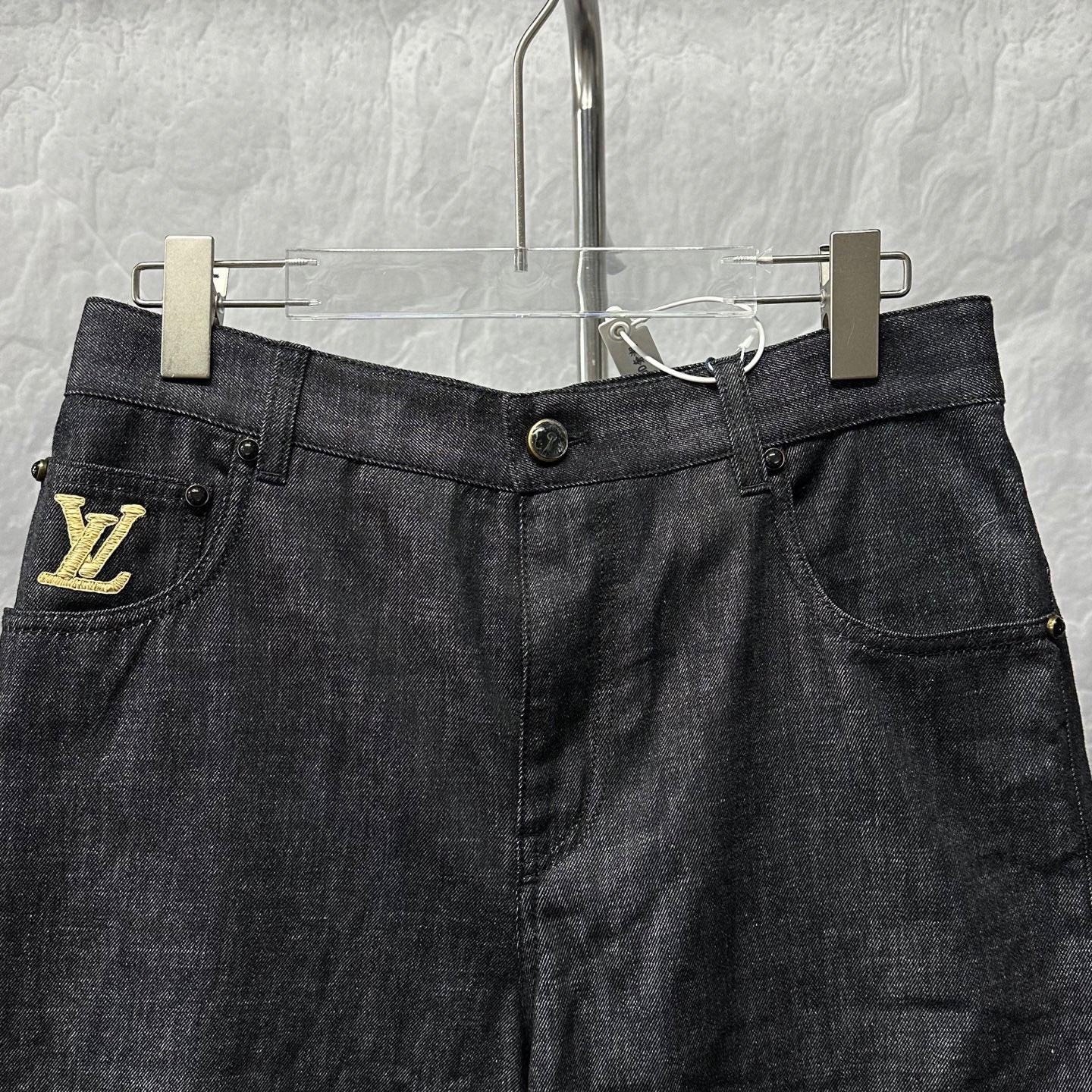 Louis Vuitton LV SS25 Logo Denim Shorts — back