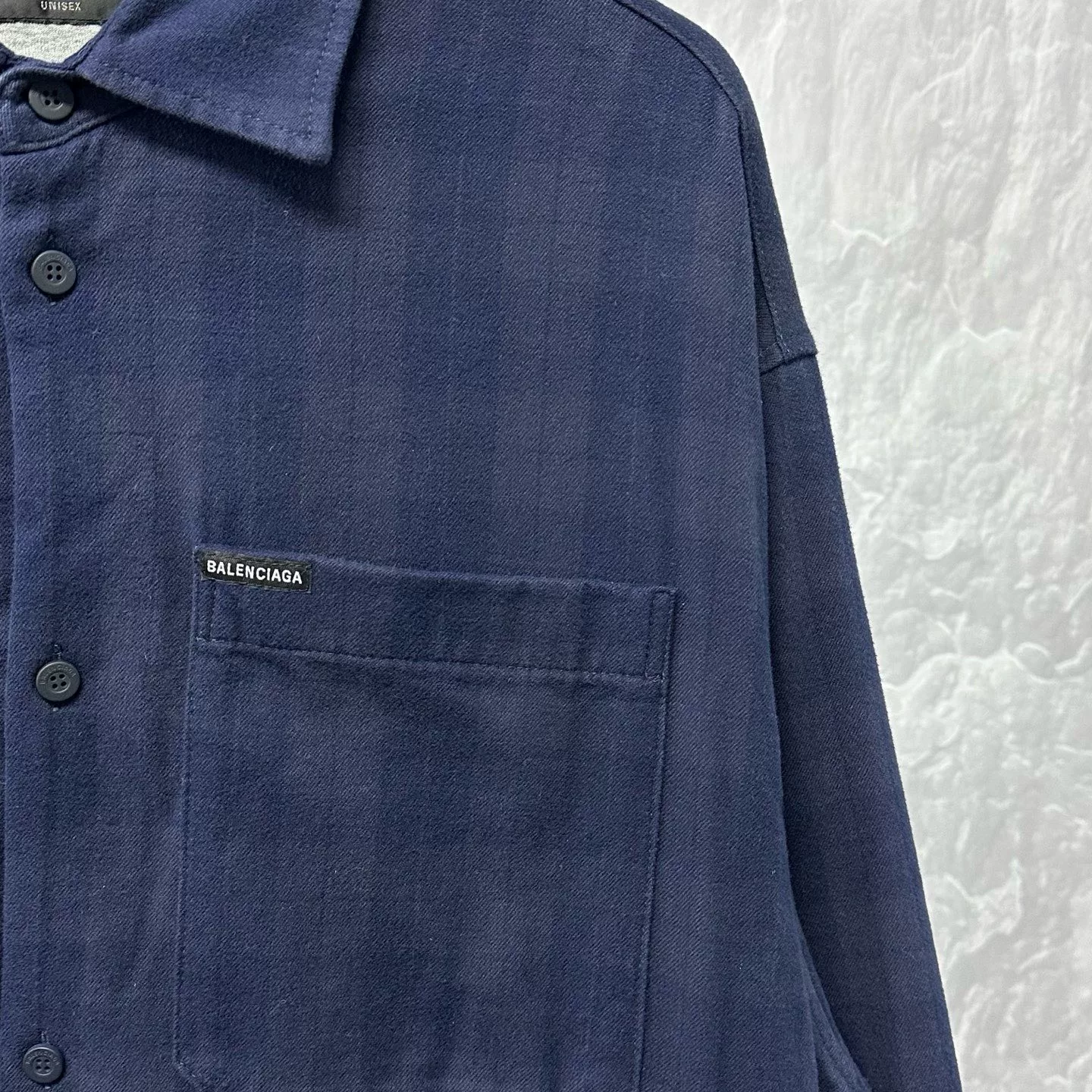 Balenciaga Check Pocket Shirt Jacket — detail