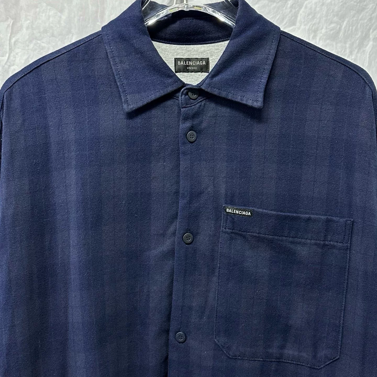 Balenciaga Check Pocket Shirt Jacket — front