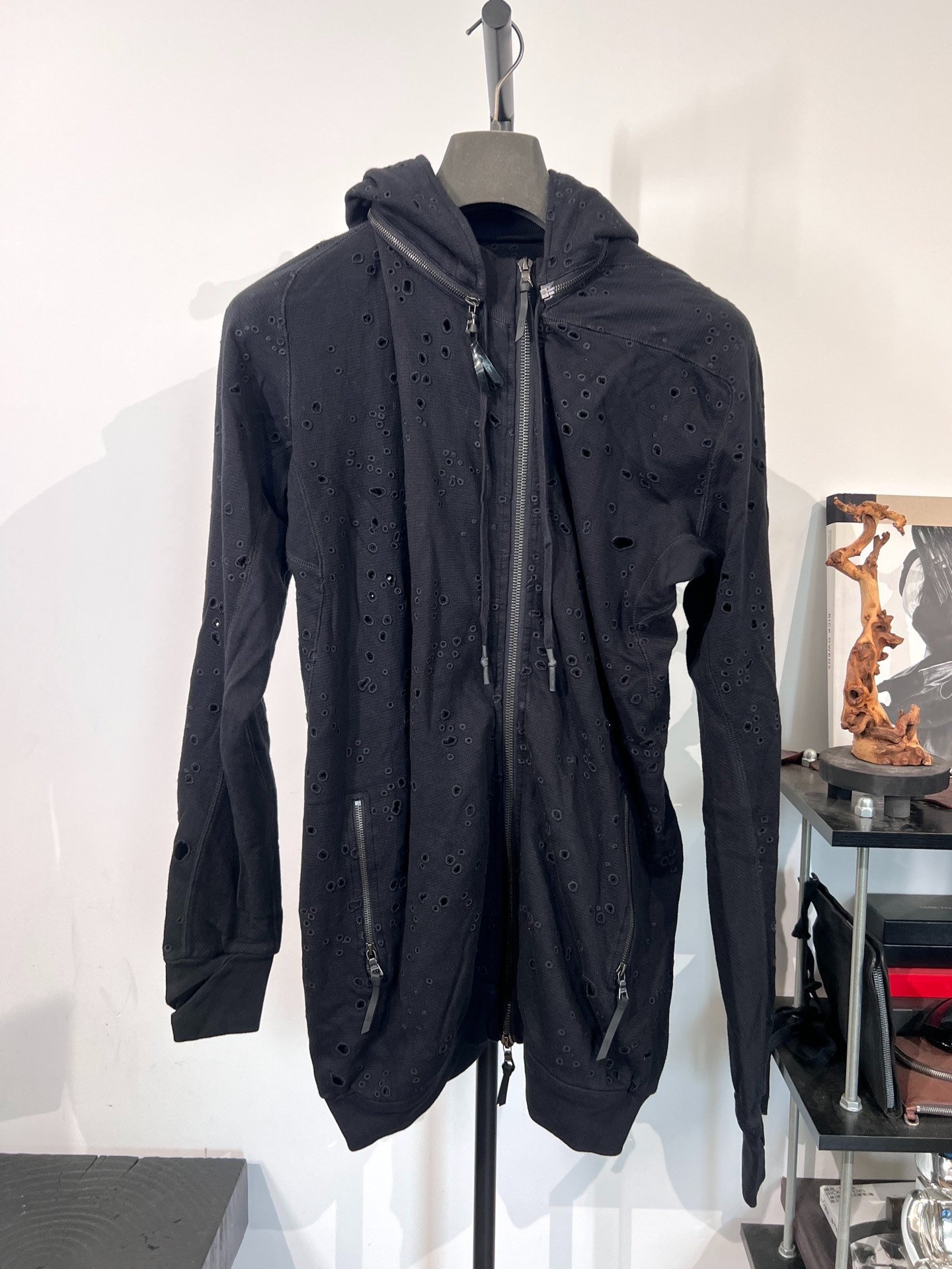 Boris Bidjan Saberi Distressed Hooded Jacket