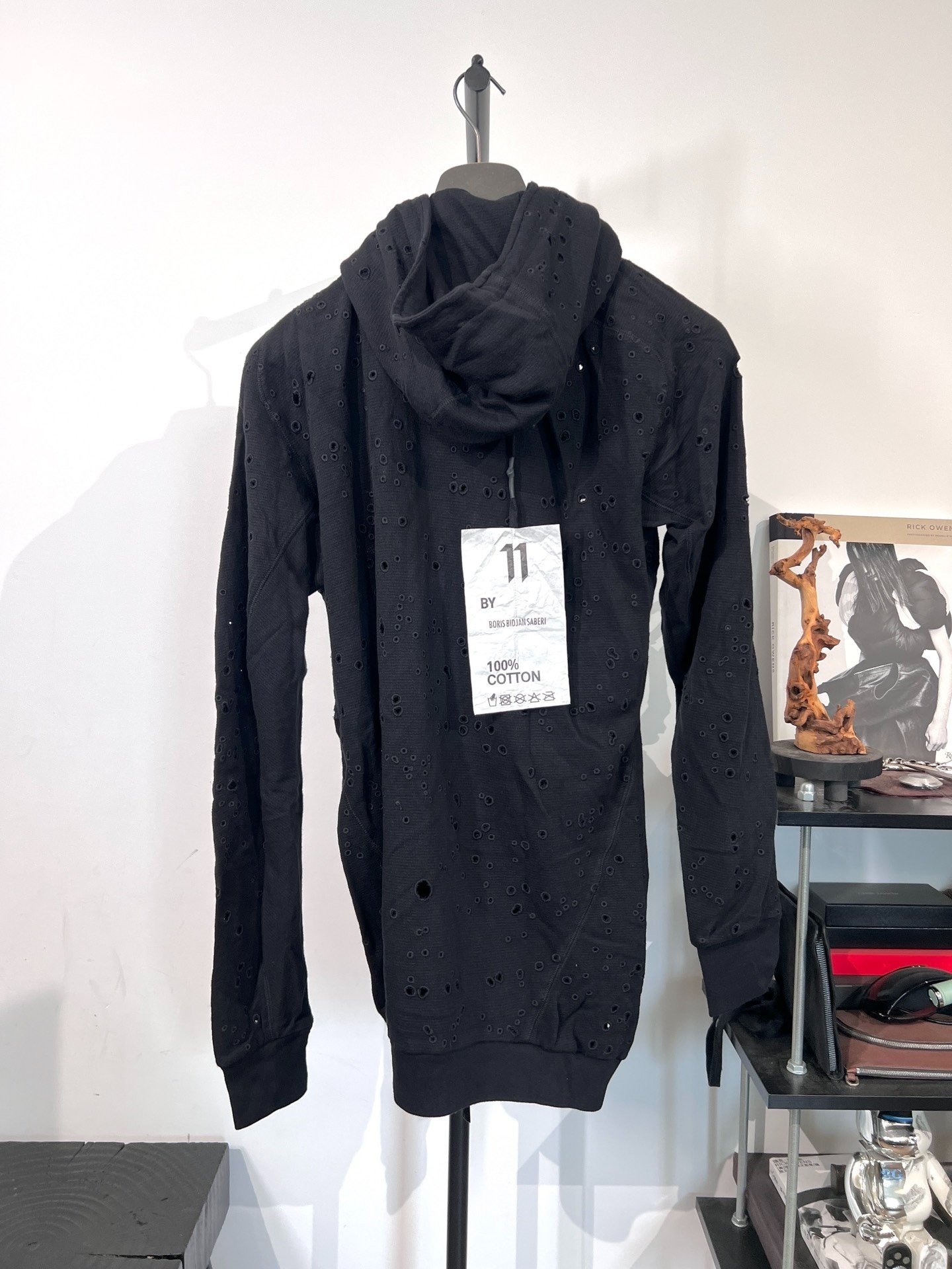 Boris Bidjan Saberi Distressed Hooded Jacket — front