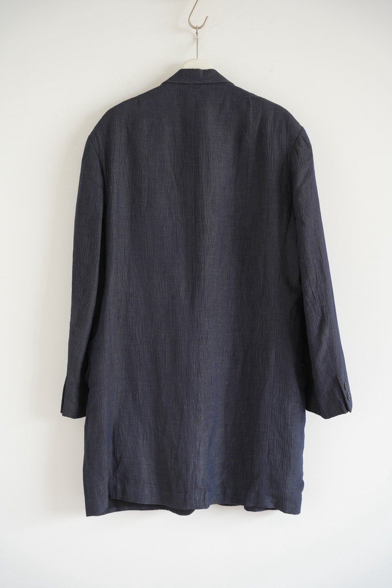 Yohji Yamamoto 98SS Indigo Slub Coat — front