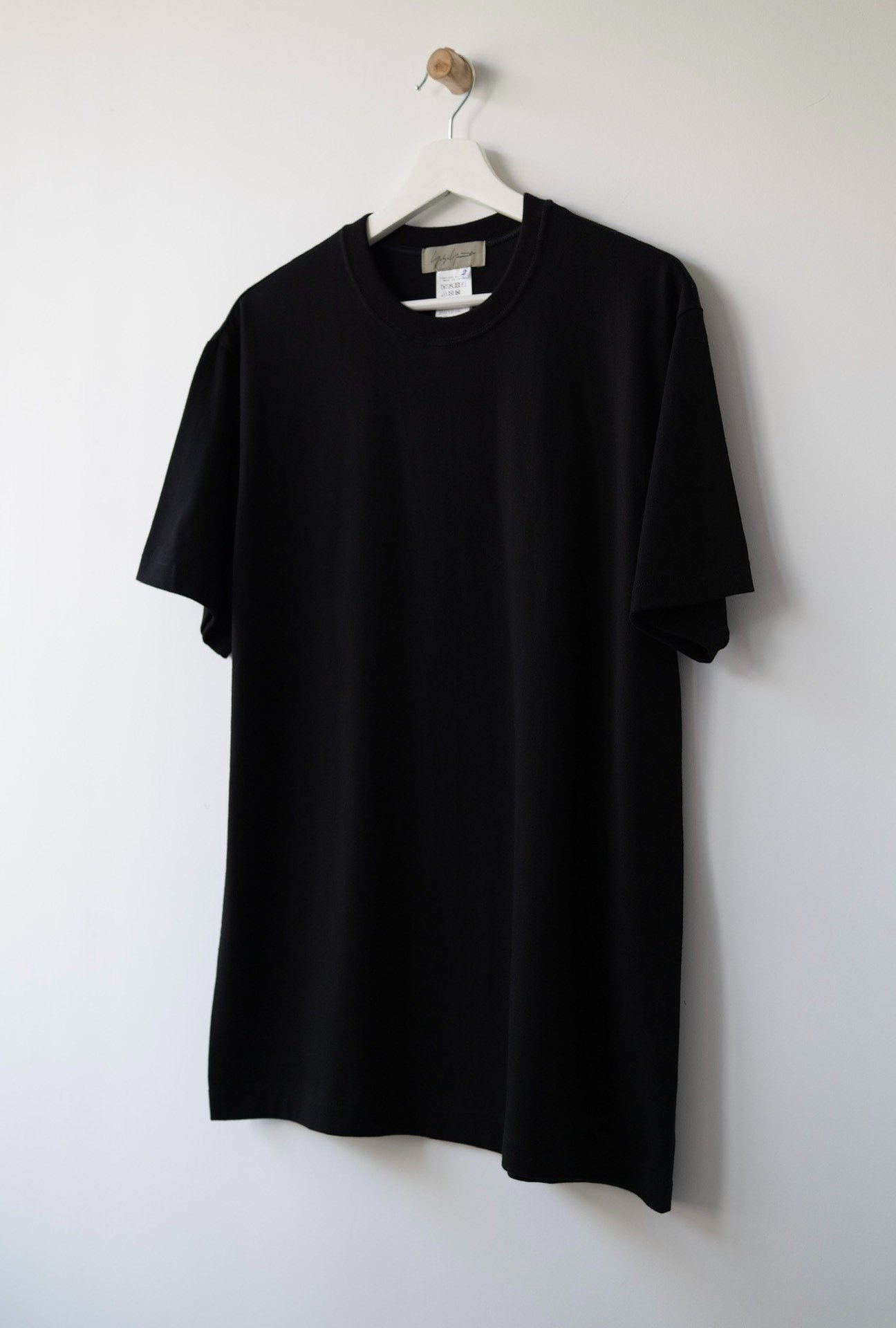 Yohji Yamamoto 26AW Signature Cotton T-Shirt — detail