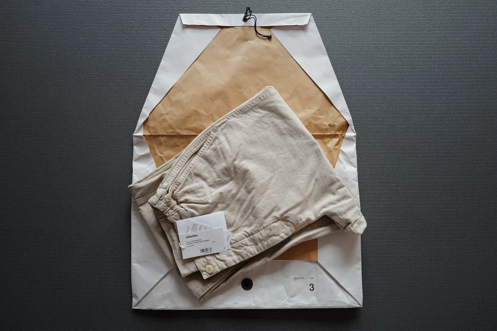 visvim 24SS Carrol Chino Pants DMGD — front