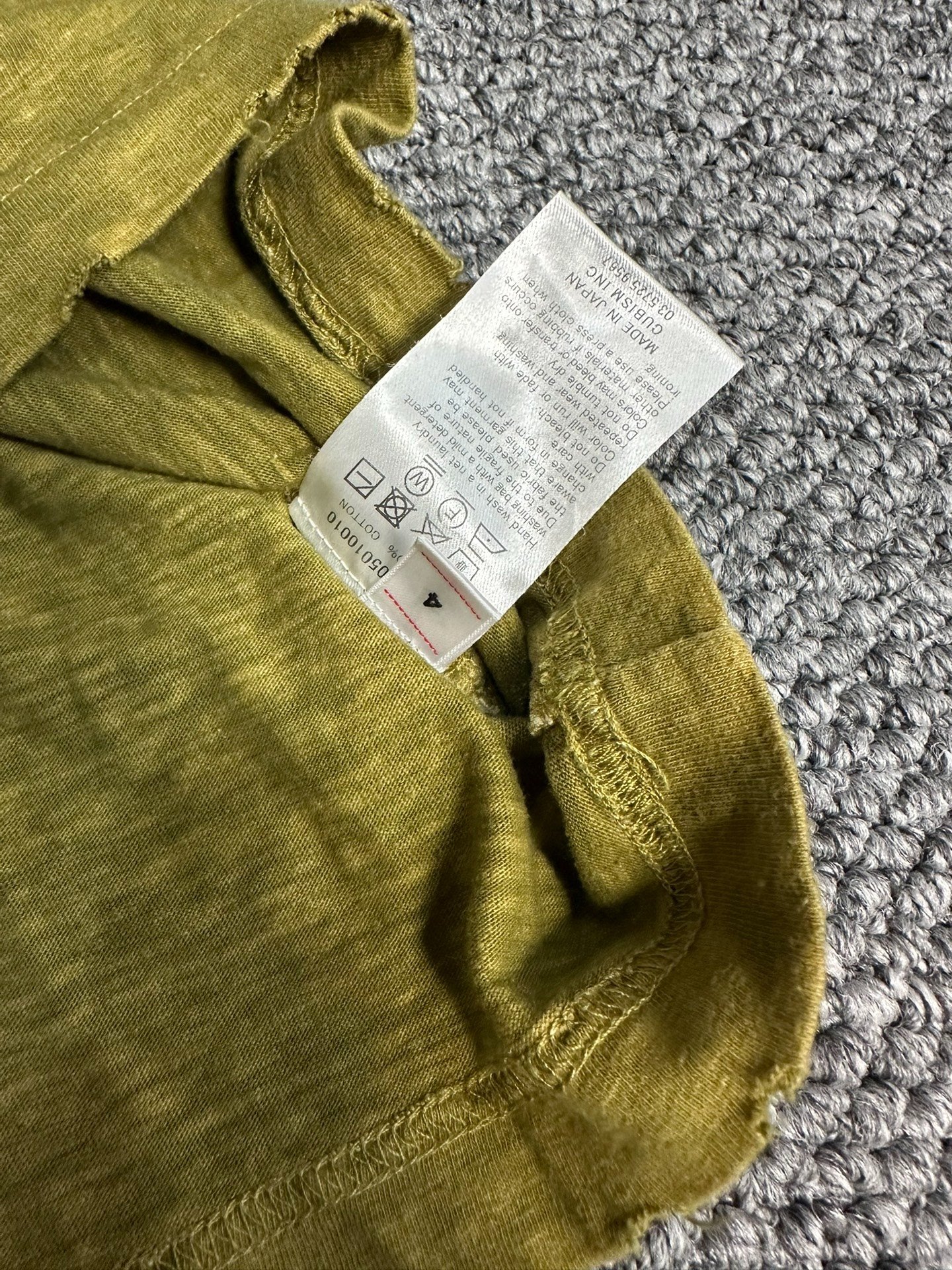 visvim Tie-Dye Distressed Short-Sleeve Tee — detail
