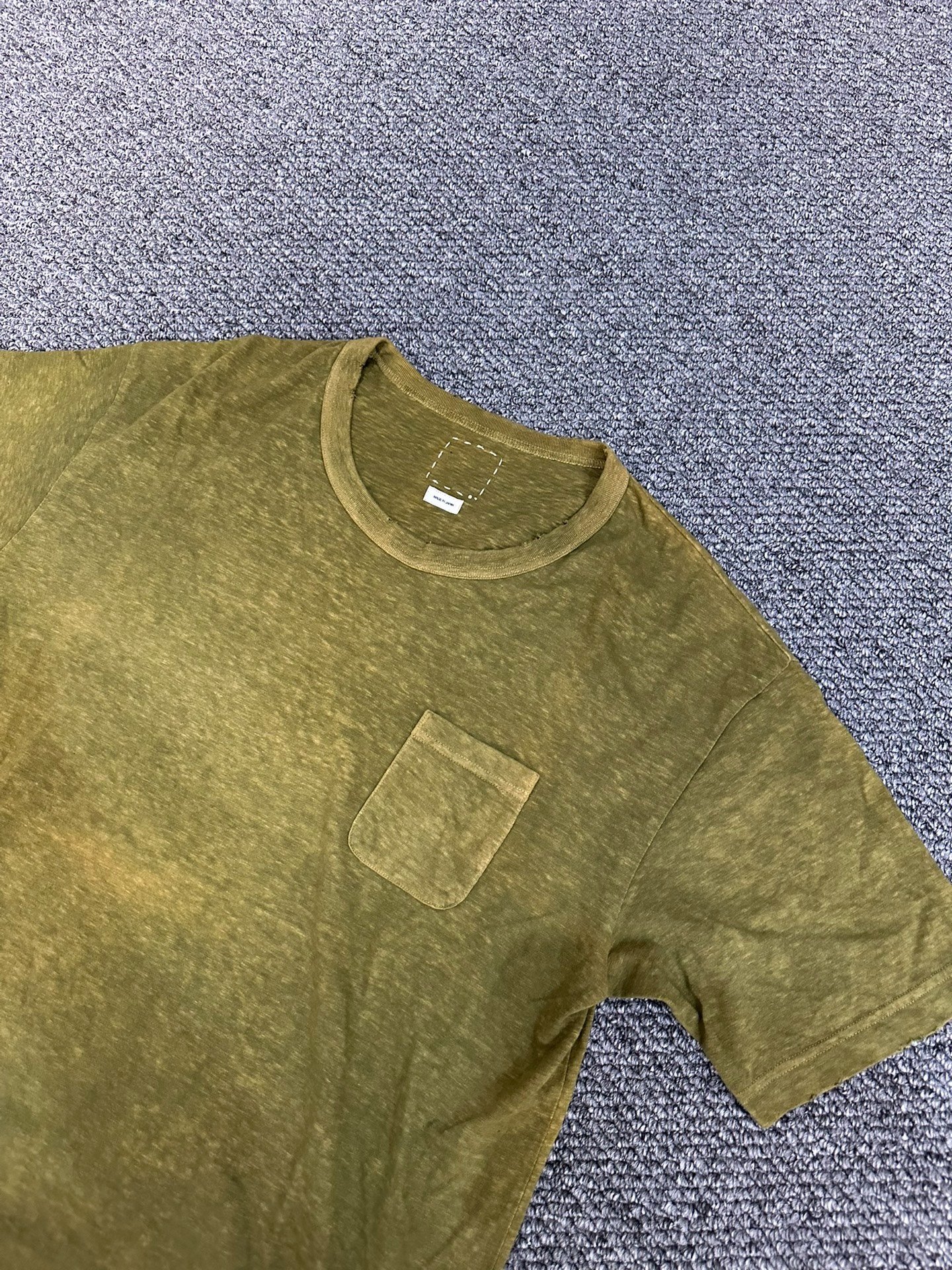 visvim Tie-Dye Distressed Short-Sleeve Tee — front
