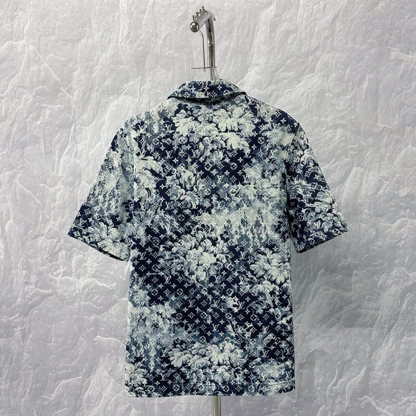 Louis Vuitton Tie-Dye Print Short-Sleeve Shirt — back