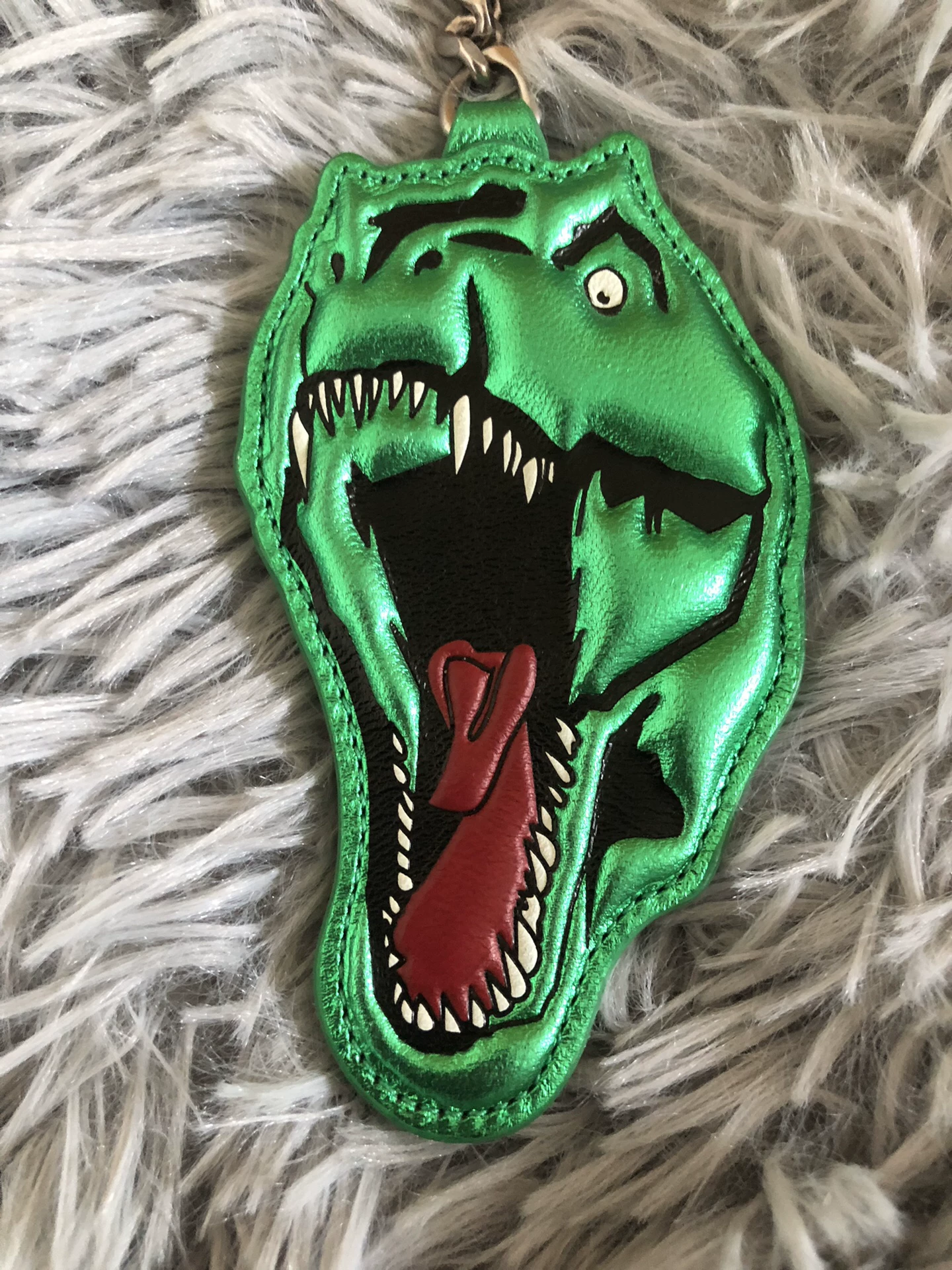 Saint Laurent 16SS T-Rex Keychain — front