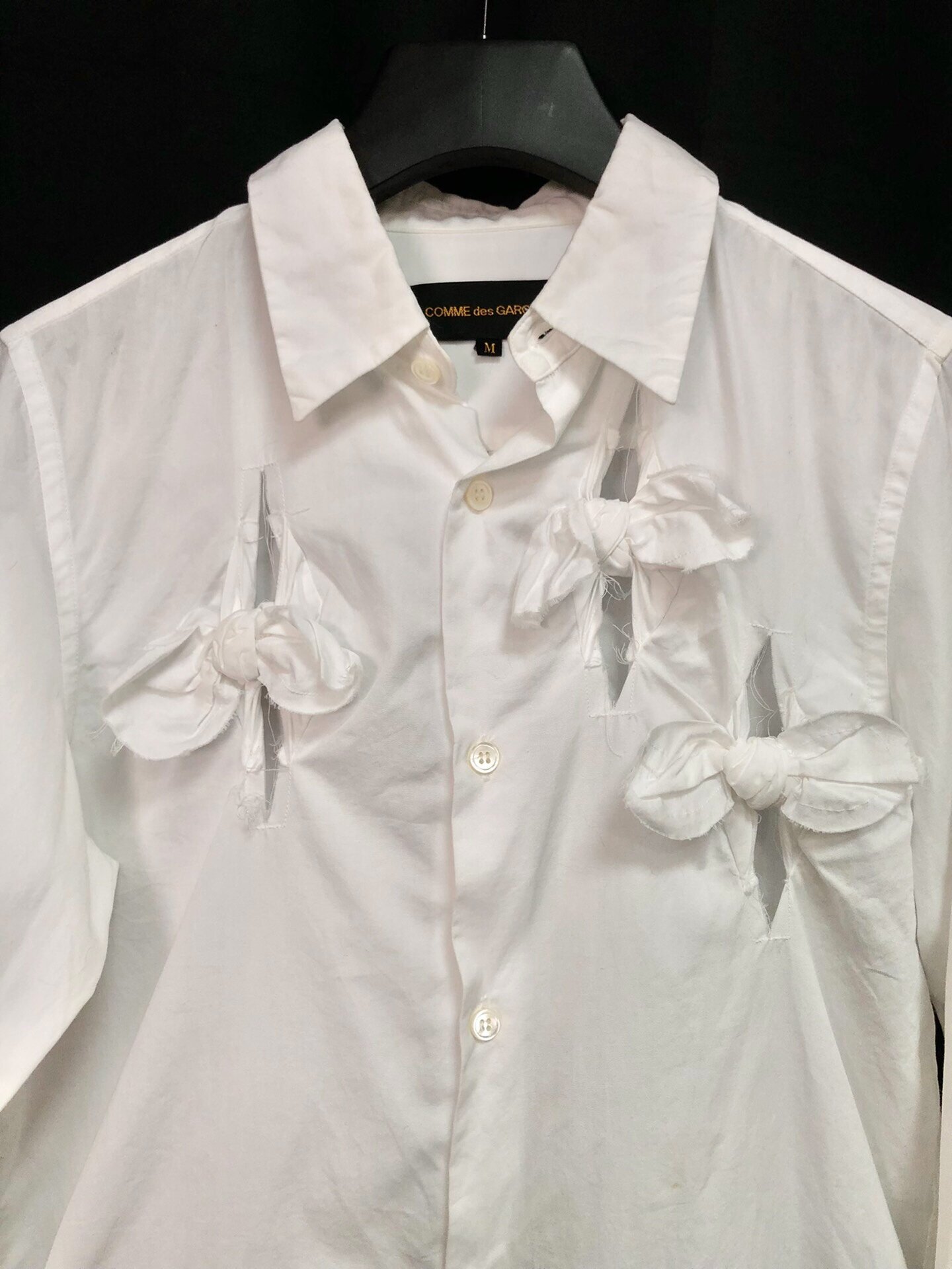Comme des Garçons 2003 SS Flower Shirt — detail