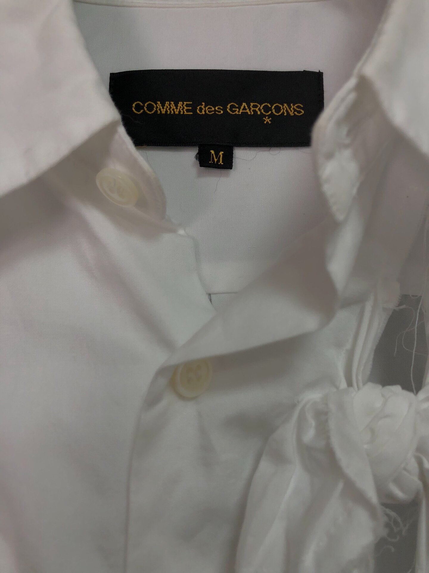 Comme des Garçons 2003 SS Flower Shirt — back