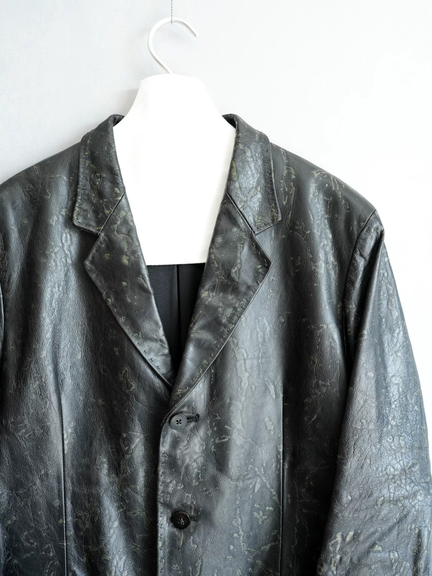 Yohji Yamamoto 00AW Aoyama Store Limited Leather Jacket — detail