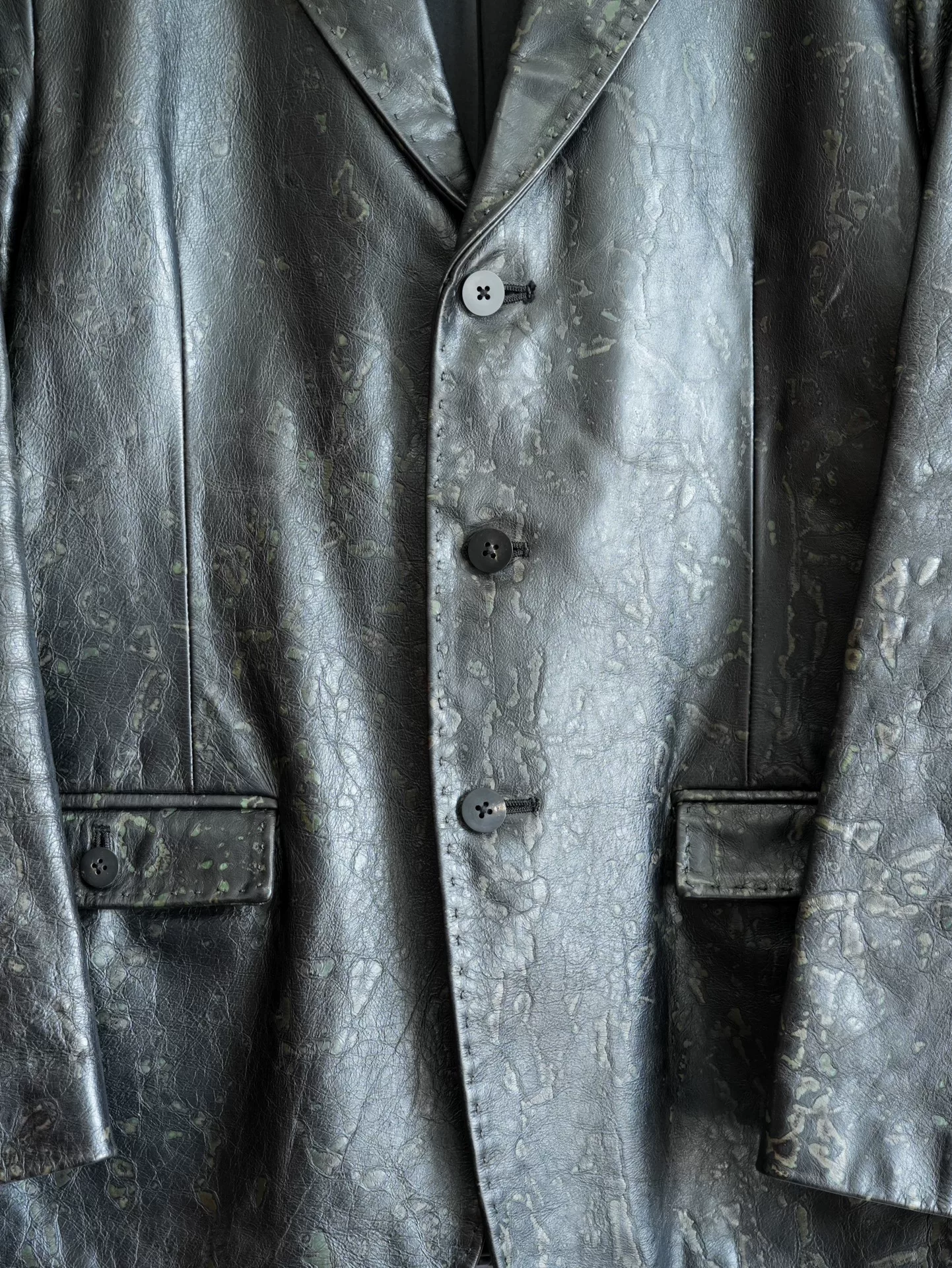Yohji Yamamoto 00AW Aoyama Store Limited Leather Jacket — back