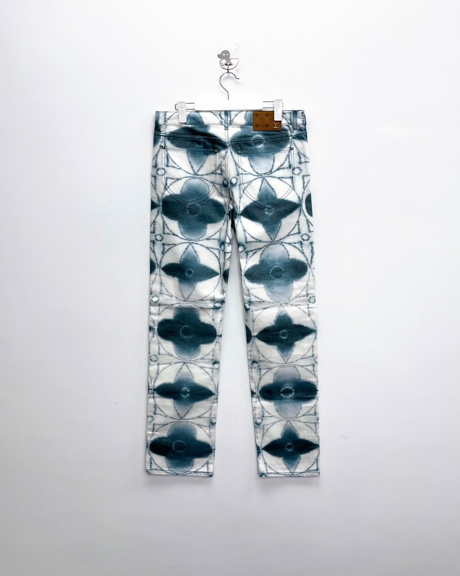 Louis Vuitton SS23 Tie-Dye Denim Pants — front