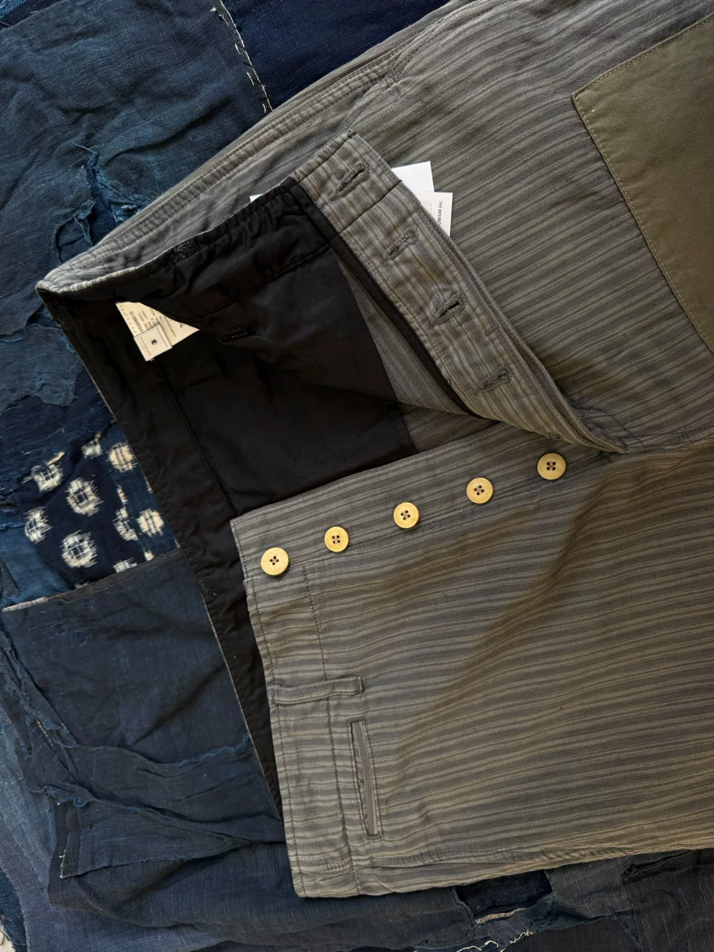 VISVIM 25SS EX WIDE CHINO STRIPE PANT — back