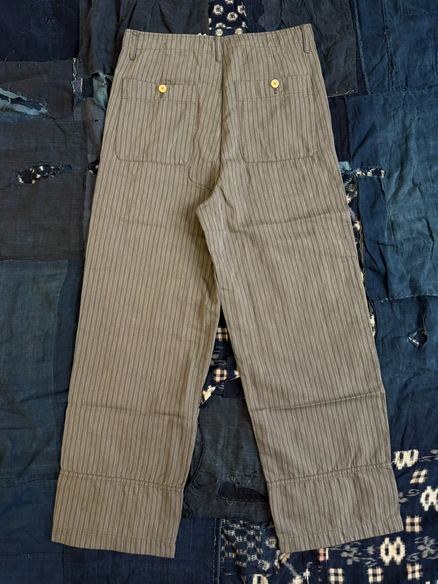 VISVIM 25SS EX WIDE CHINO STRIPE PANT — front