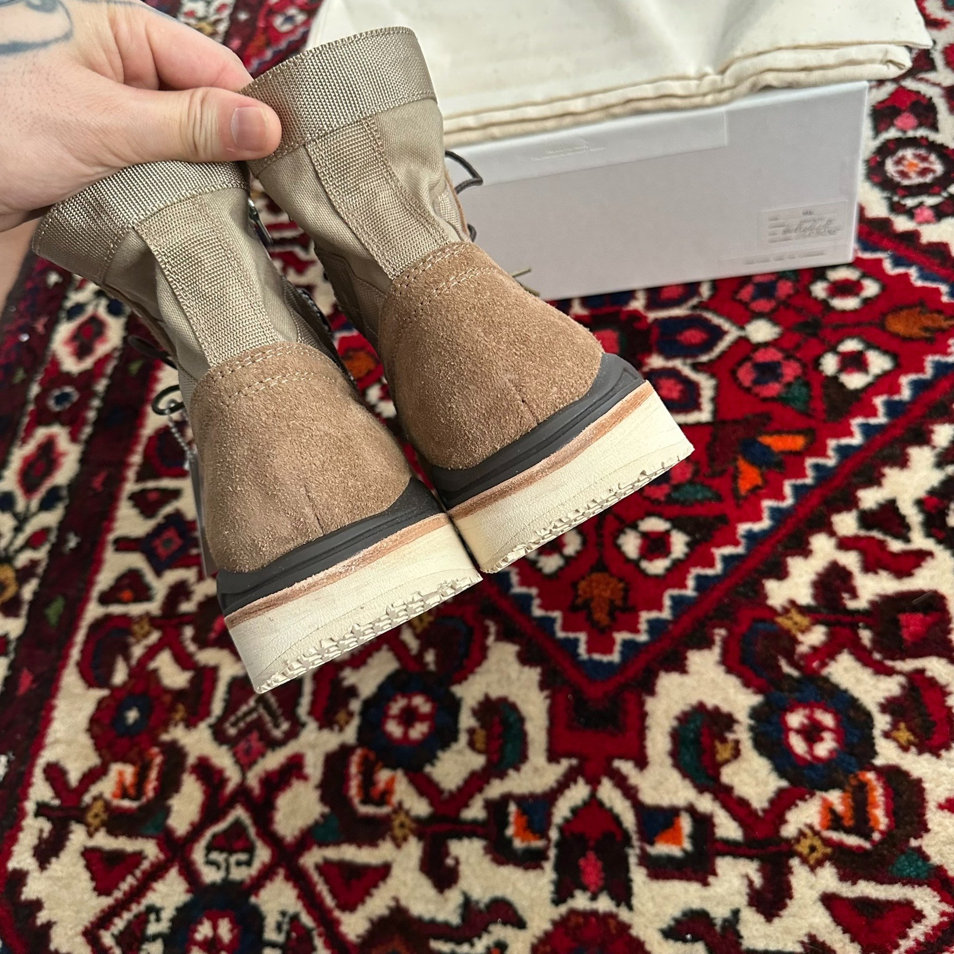 visvim 18AW 7-Hole Boots Size 10 — label