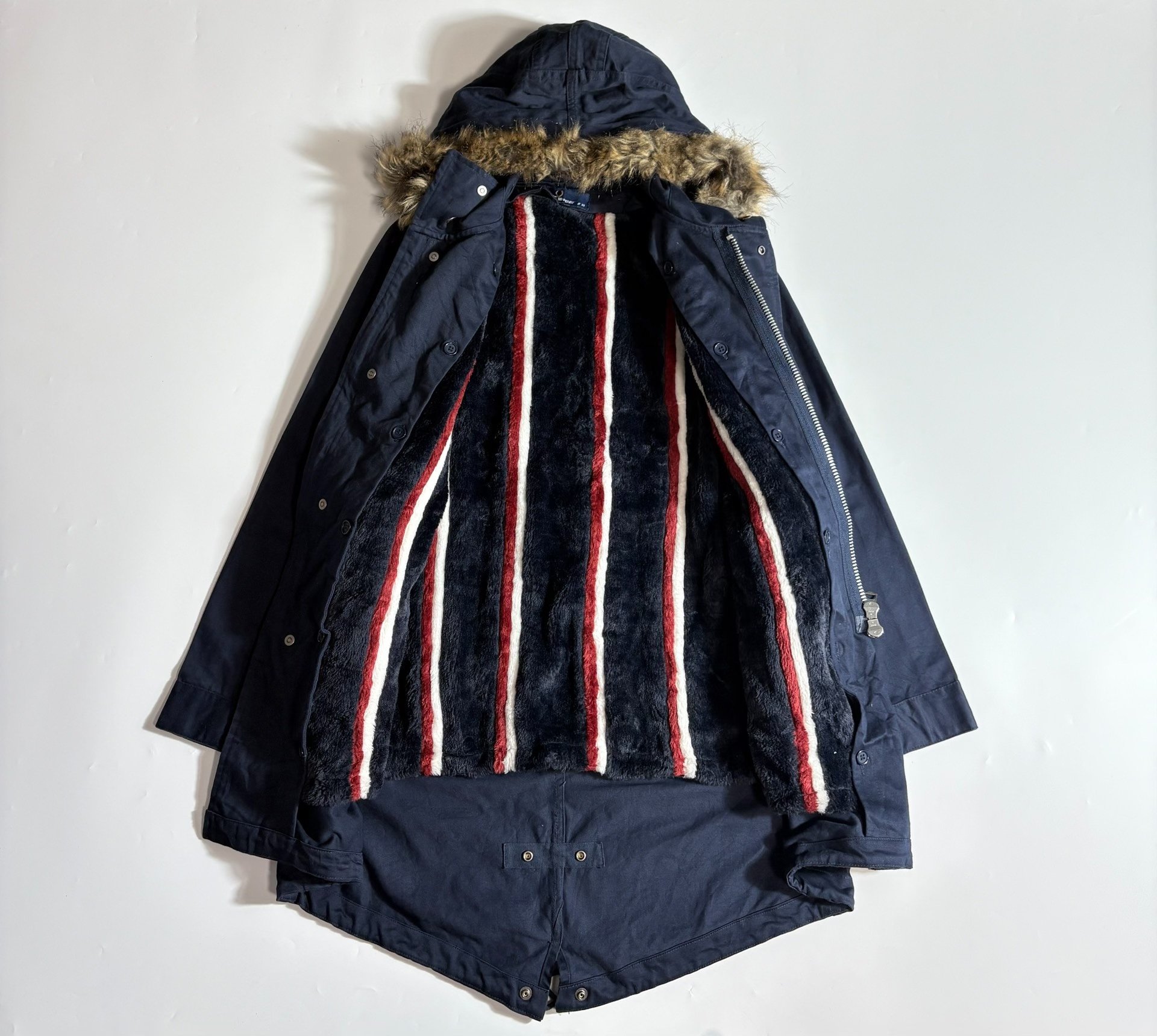FRED PERRY M51 Blue Parka — front