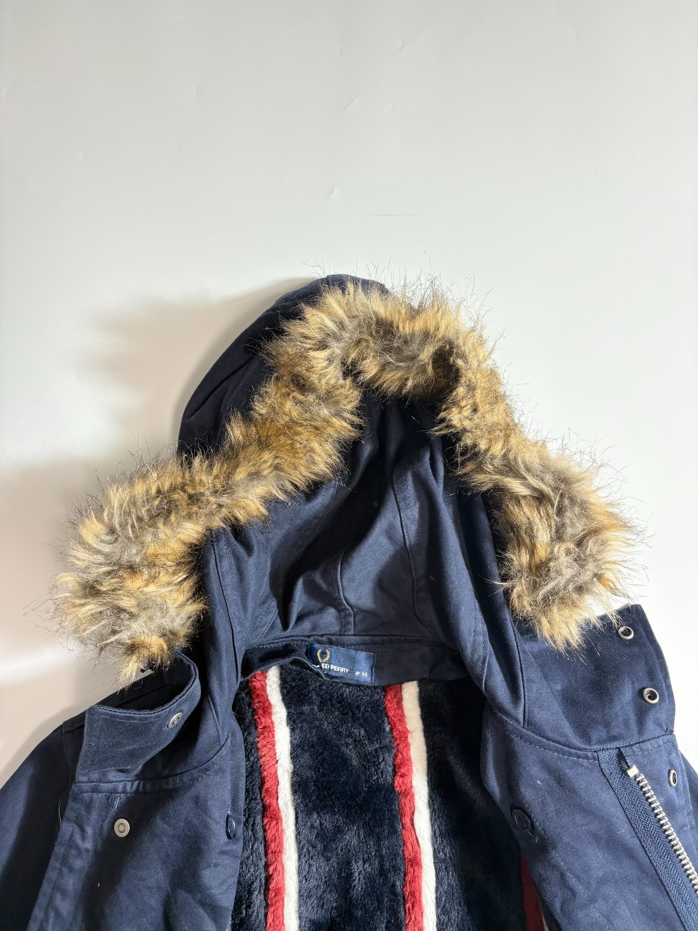 FRED PERRY M51 Blue Parka — detail