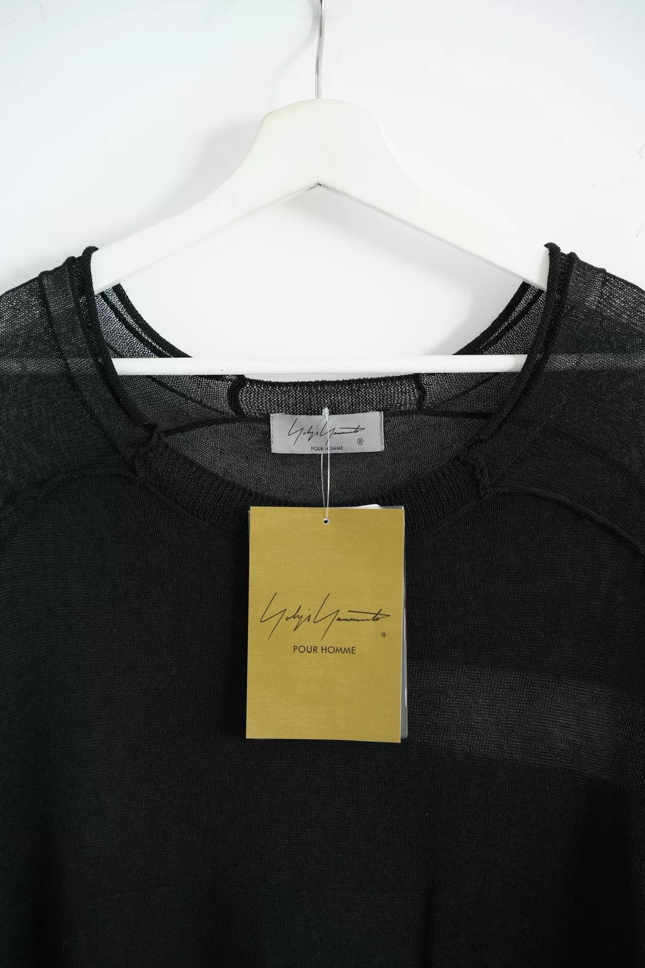 Yohji Yamamoto 24SS Lace Knit Sweater — detail