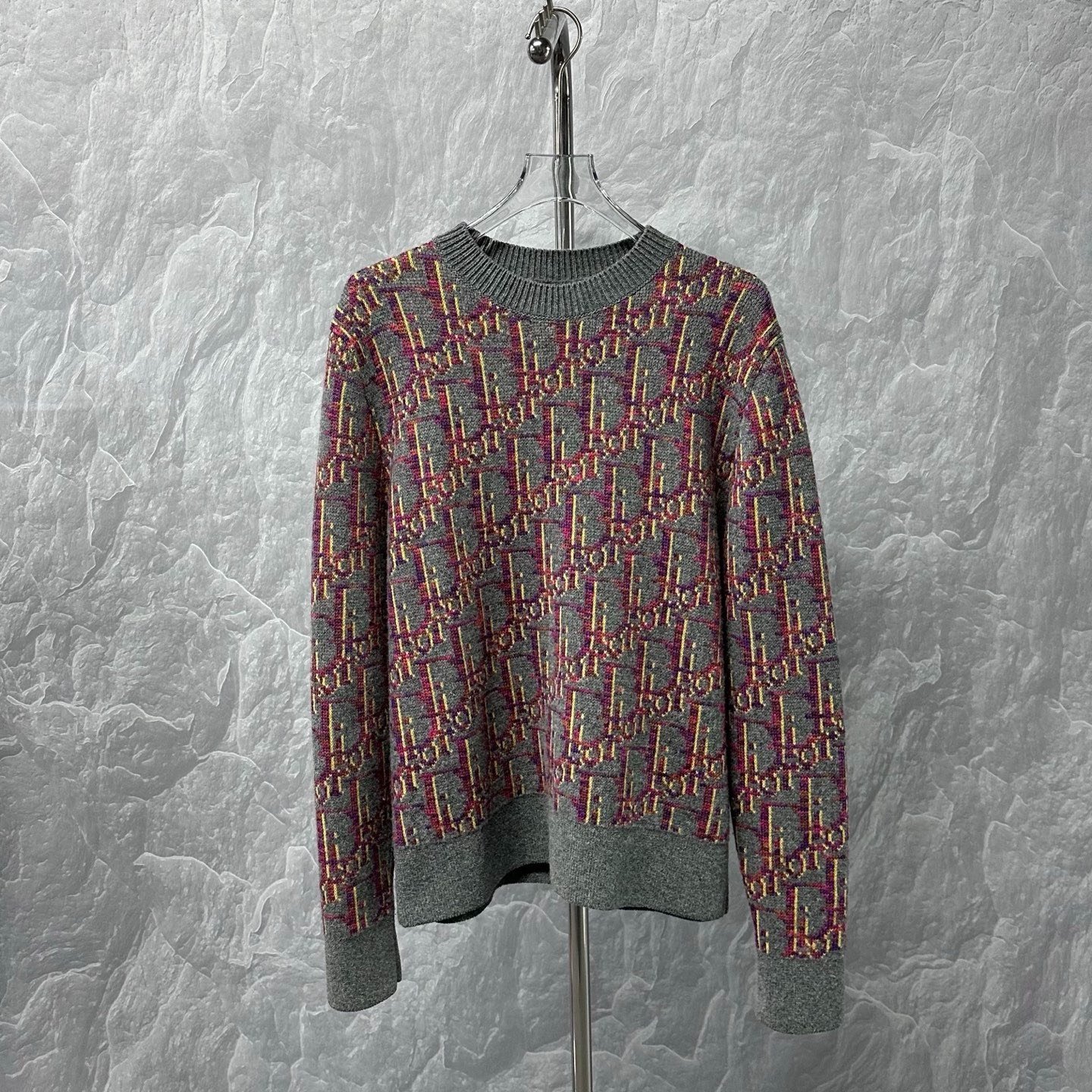 DIOR SS25 All-Over Print Wool Sweater